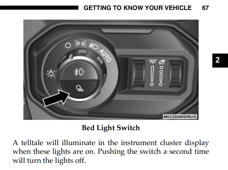 Jeep Gladiator JT auto lights question 1651283233080