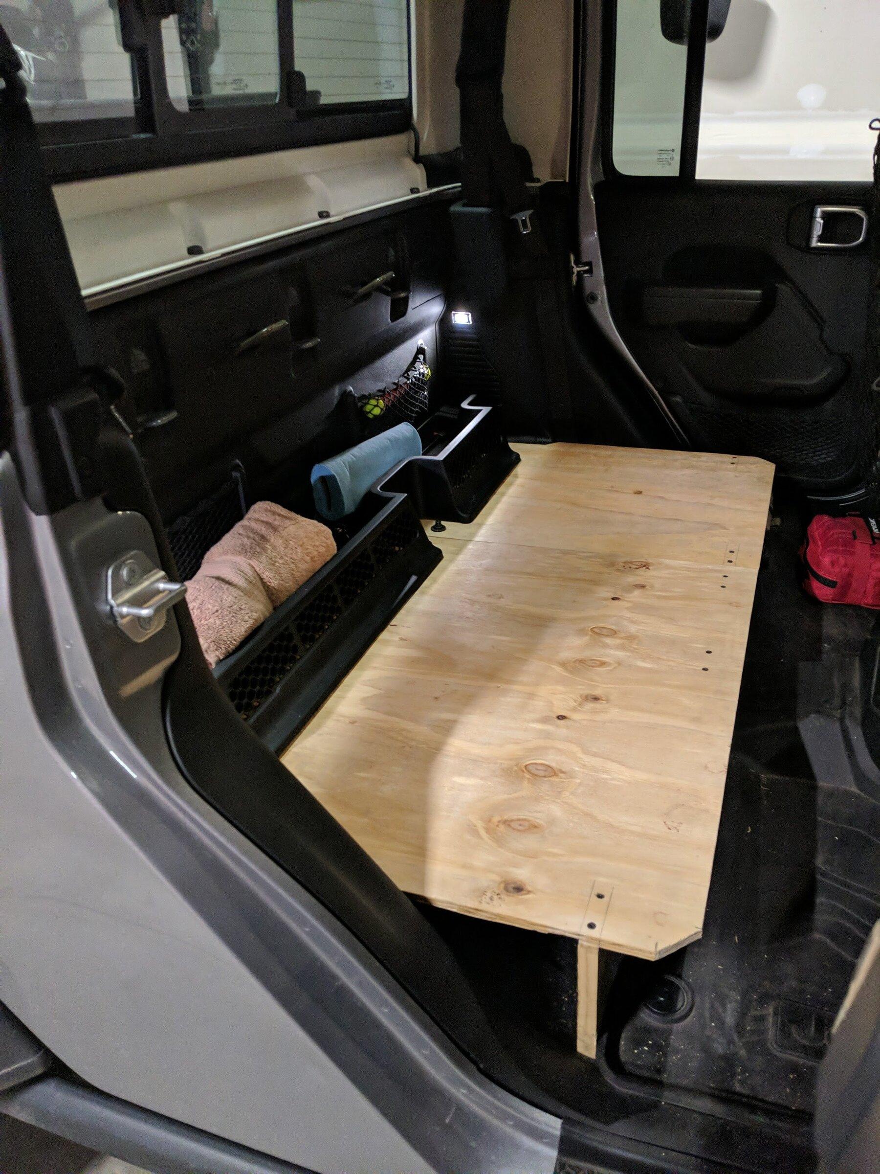 Jeep Gladiator Rear Seat Platform (After Rear Seat Removal - Rear Seat Delete) IMG_20220429_215554