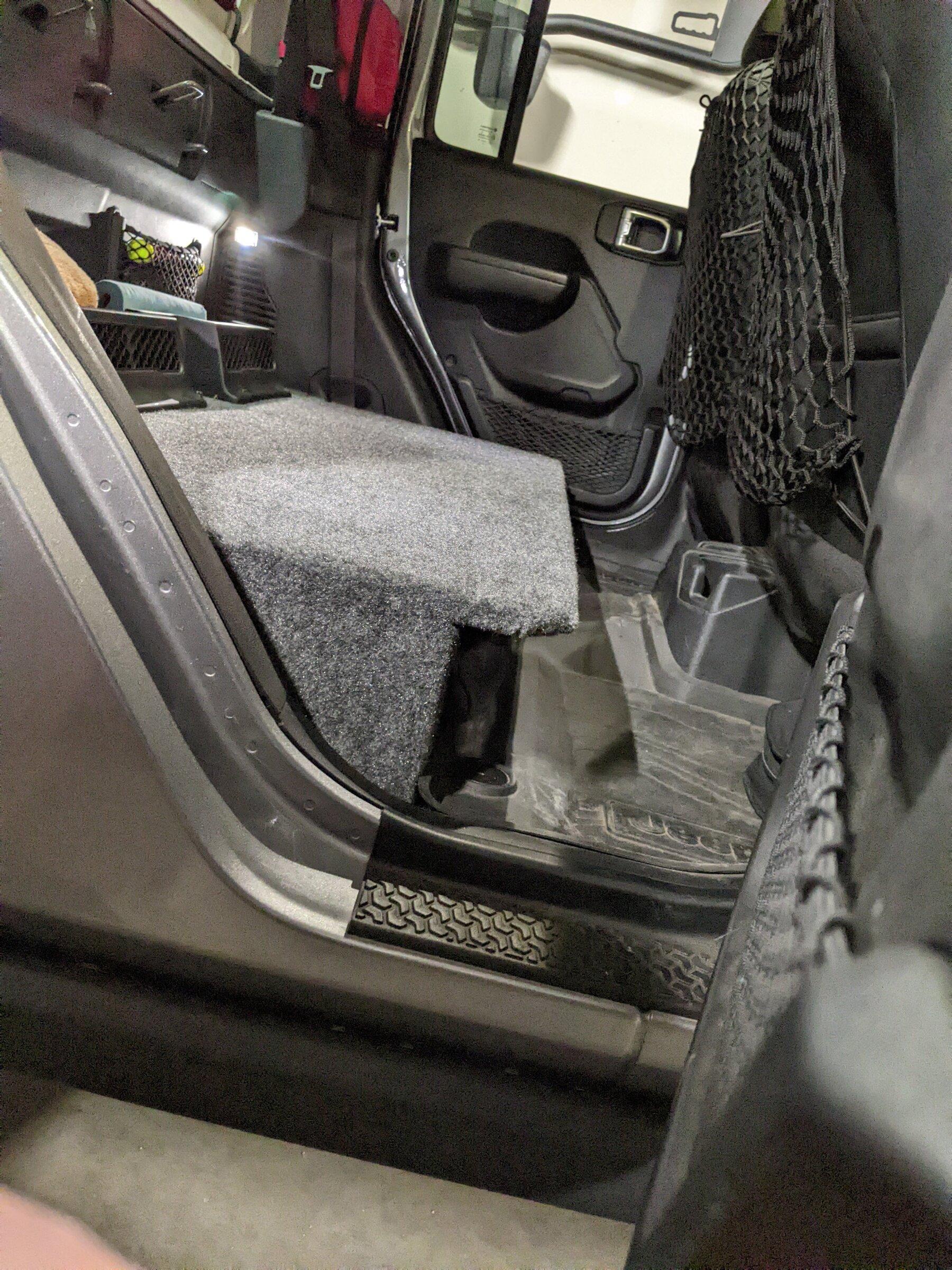 Jeep Gladiator Rear Seat Platform (After Rear Seat Removal - Rear Seat Delete) PXL_20220430_205543021
