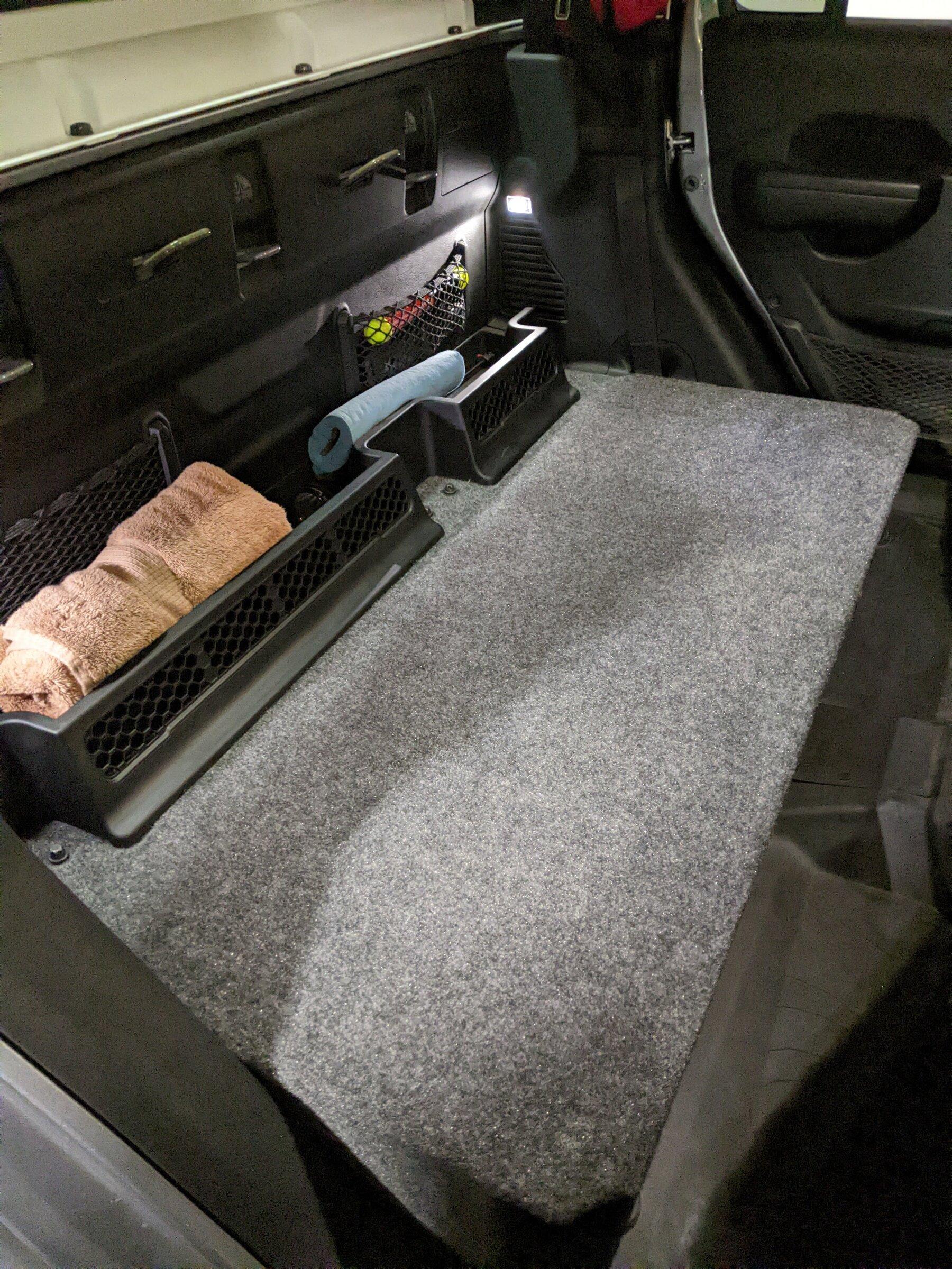 Jeep Gladiator Rear Seat Platform (After Rear Seat Removal - Rear Seat Delete) PXL_20220430_205646645.MP