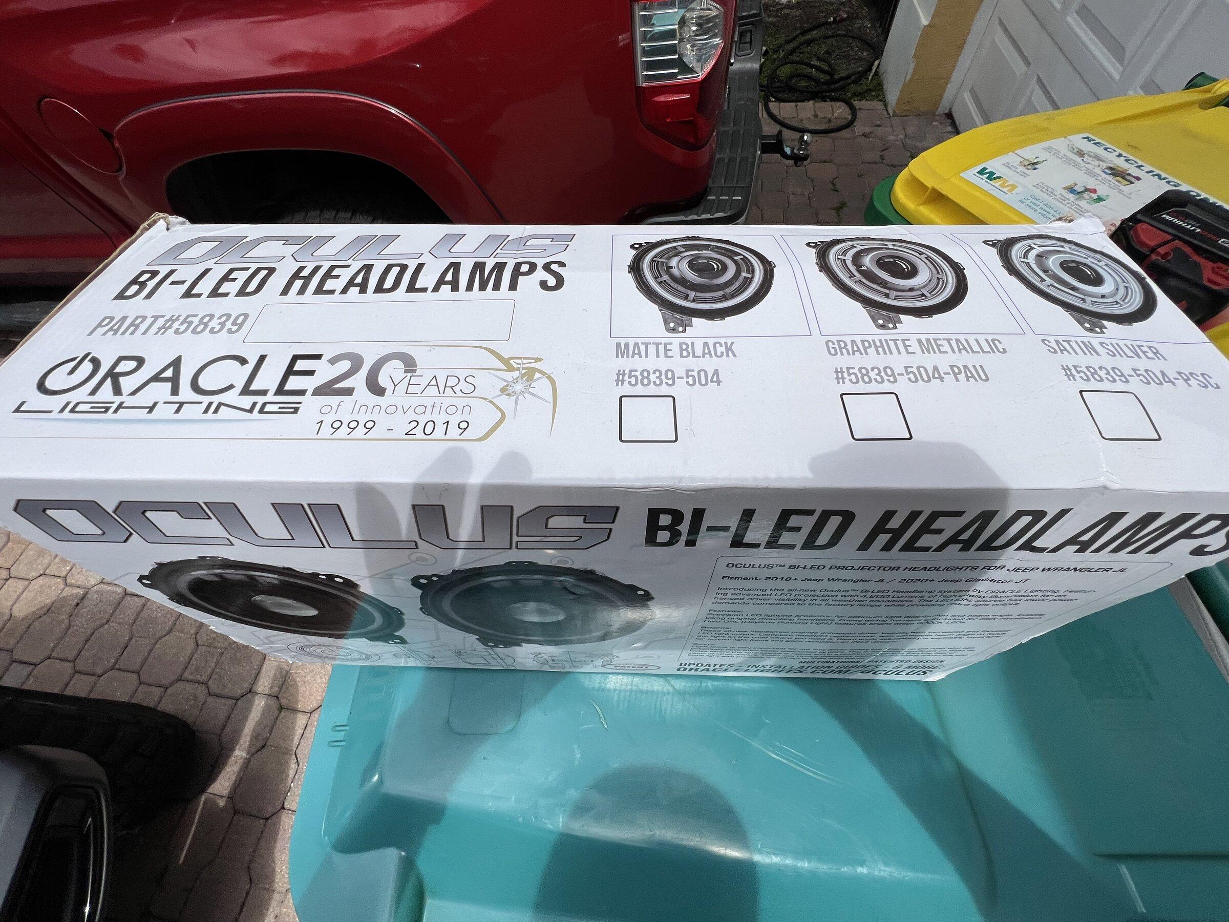 Jeep Gladiator Jeep Wrangler/Gladiator ORACLE Oculus Bi-LED Matte Black Projector Headlights ($450 Shipped) Used IMG_2563