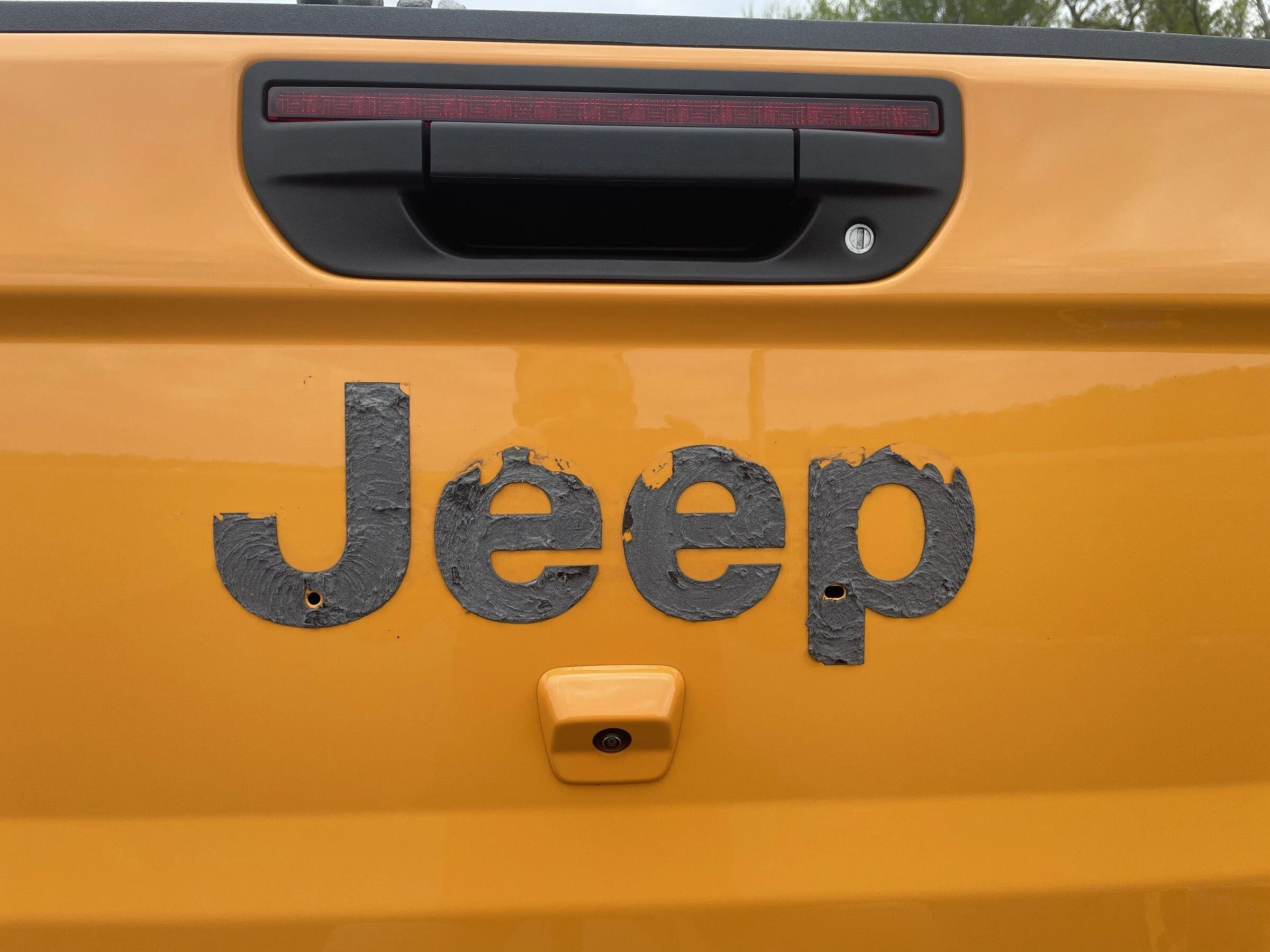 Jeep Gladiator Urban Jeep Tailgate Badge Installed FCBE5754-ED53-4D53-A652-42DBDE4BE7D8