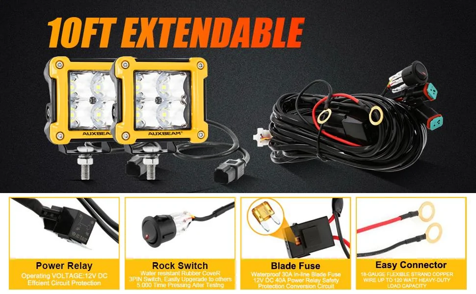 Jeep Gladiator LED Light Pod Installation help auxbeam marness