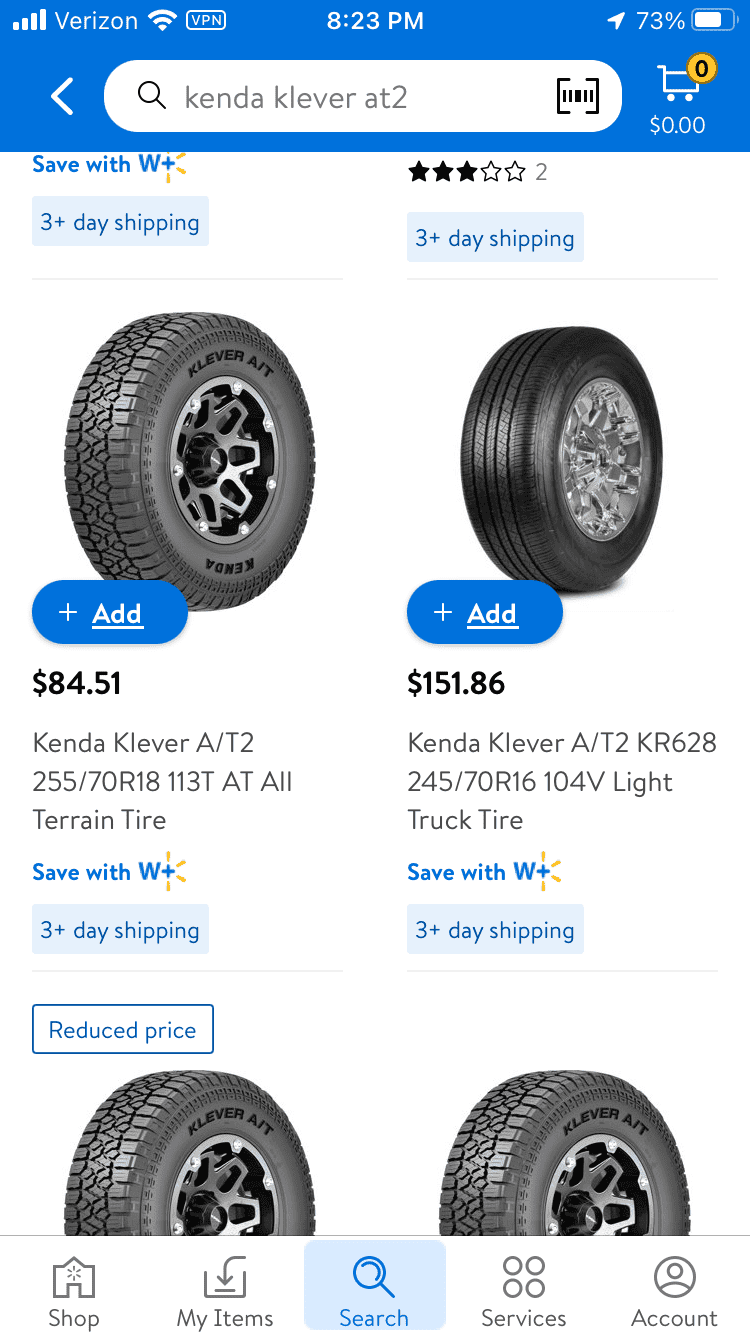 Jeep Gladiator Walmart sale 315/70r17- No longer on sale... 18B78914-2C2D-4E9E-BDED-E624BF774B24