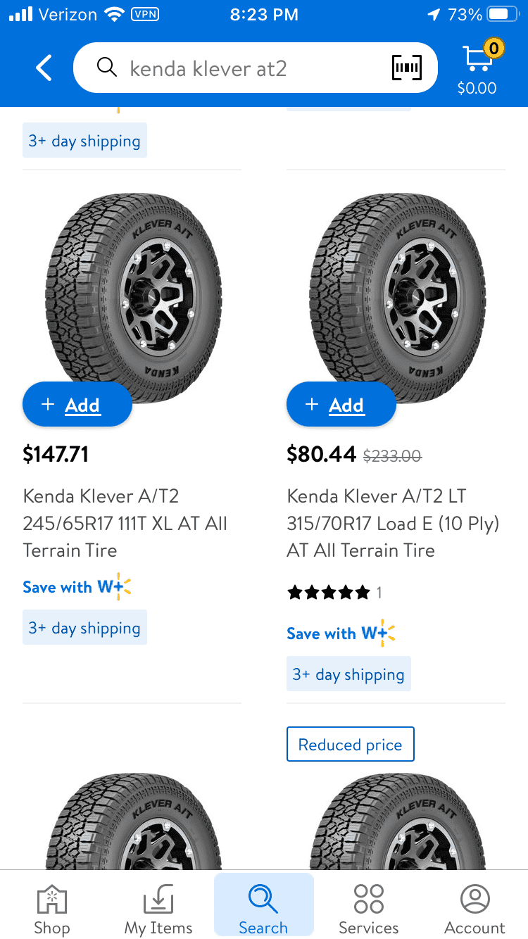 Jeep Gladiator Walmart sale 315/70r17- No longer on sale... E3927FA4-FE73-4C13-96A3-FC809E7362F1