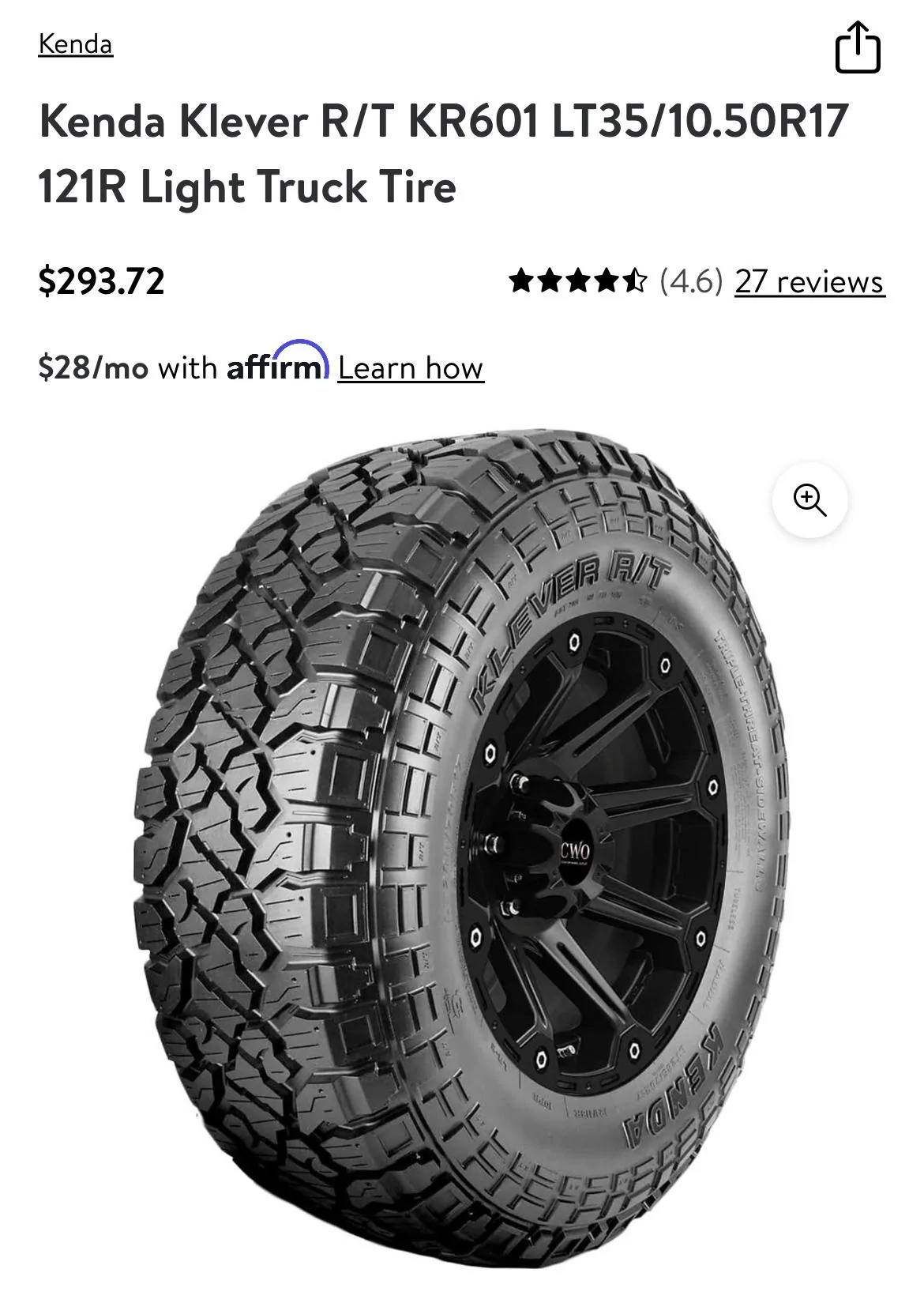 Jeep Gladiator Walmart sale 315/70r17- No longer on sale... 5394CEB0-A2E4-493D-89A4-854F6B1816AF