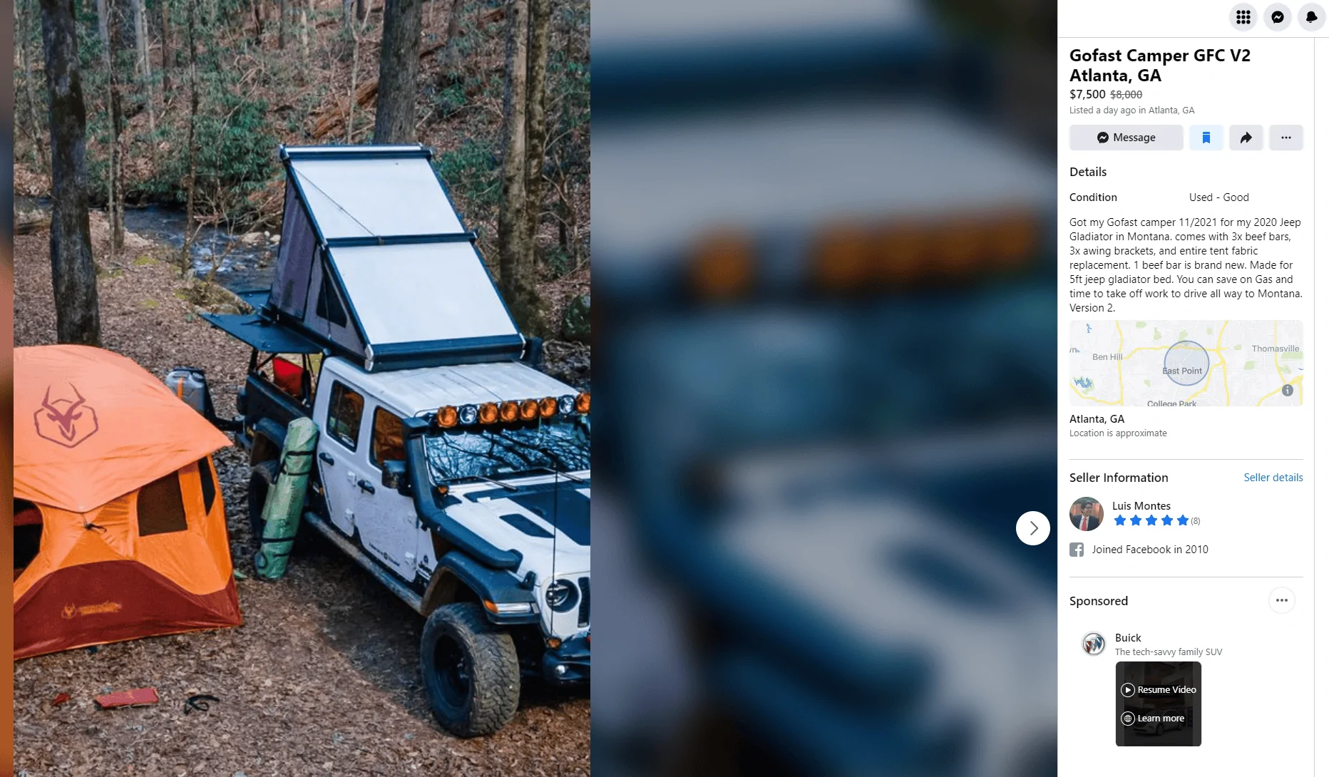 Jeep Gladiator Go Fast Camper - NOT MINE Screenshot 2022-05-02 100256