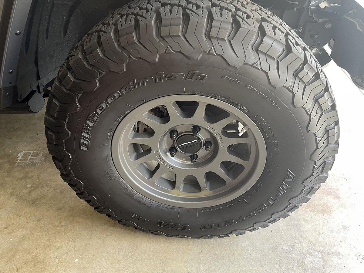 Jeep Gladiator Trade for OEM/Mojave Wheel/Tires + Cash - Method 703 Titanium 0 Offset + BFG KO2 315/70R17 IMG_2958