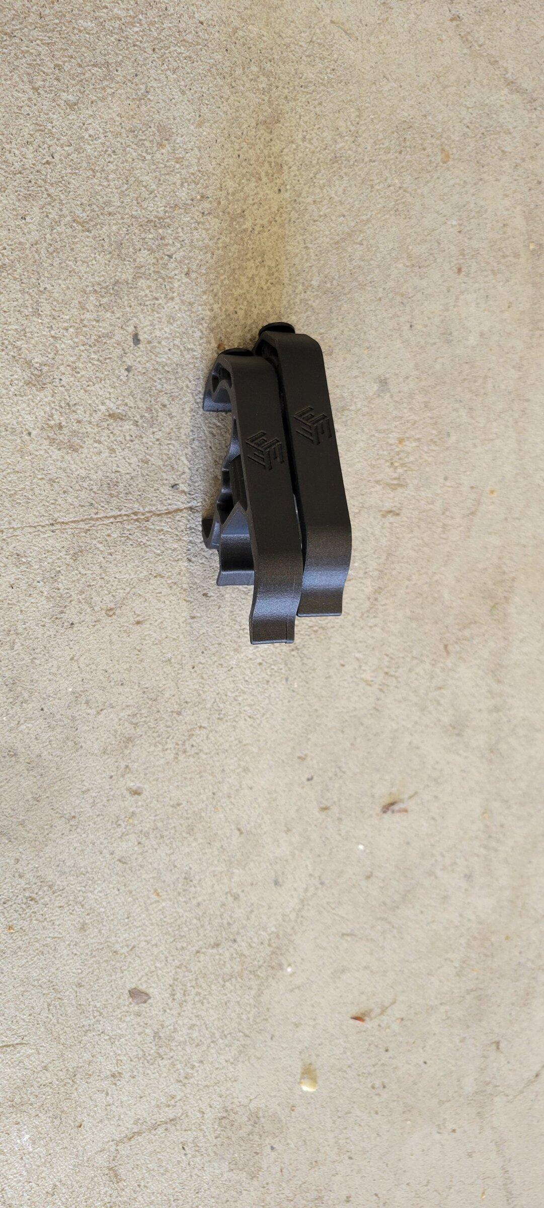 Jeep Gladiator Maglite brackets for seat tracks 20220426_174130