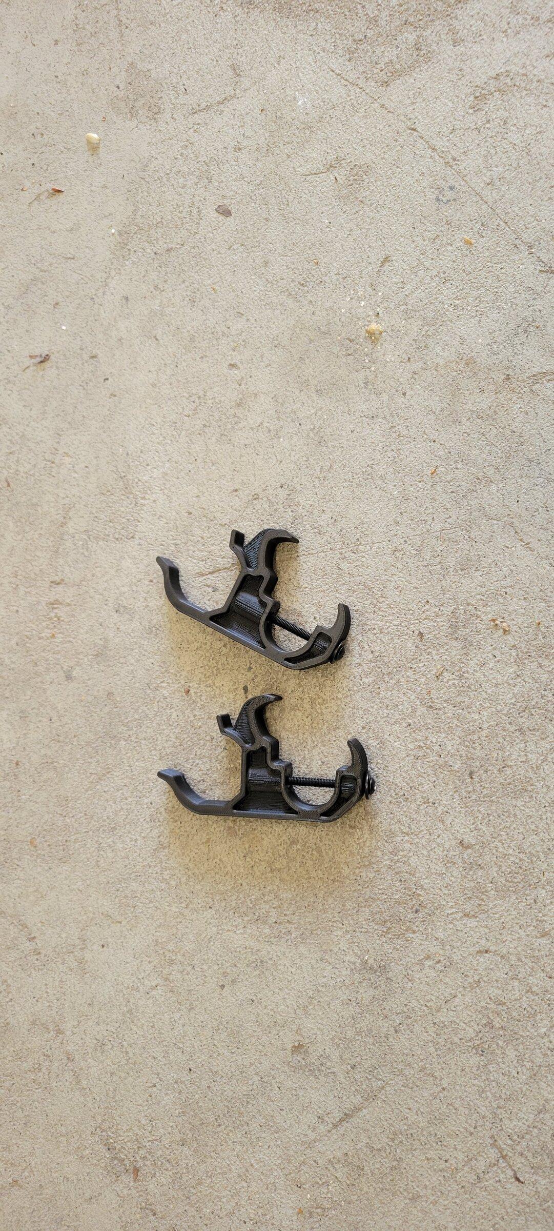 Jeep Gladiator Maglite brackets for seat tracks 20220426_174135