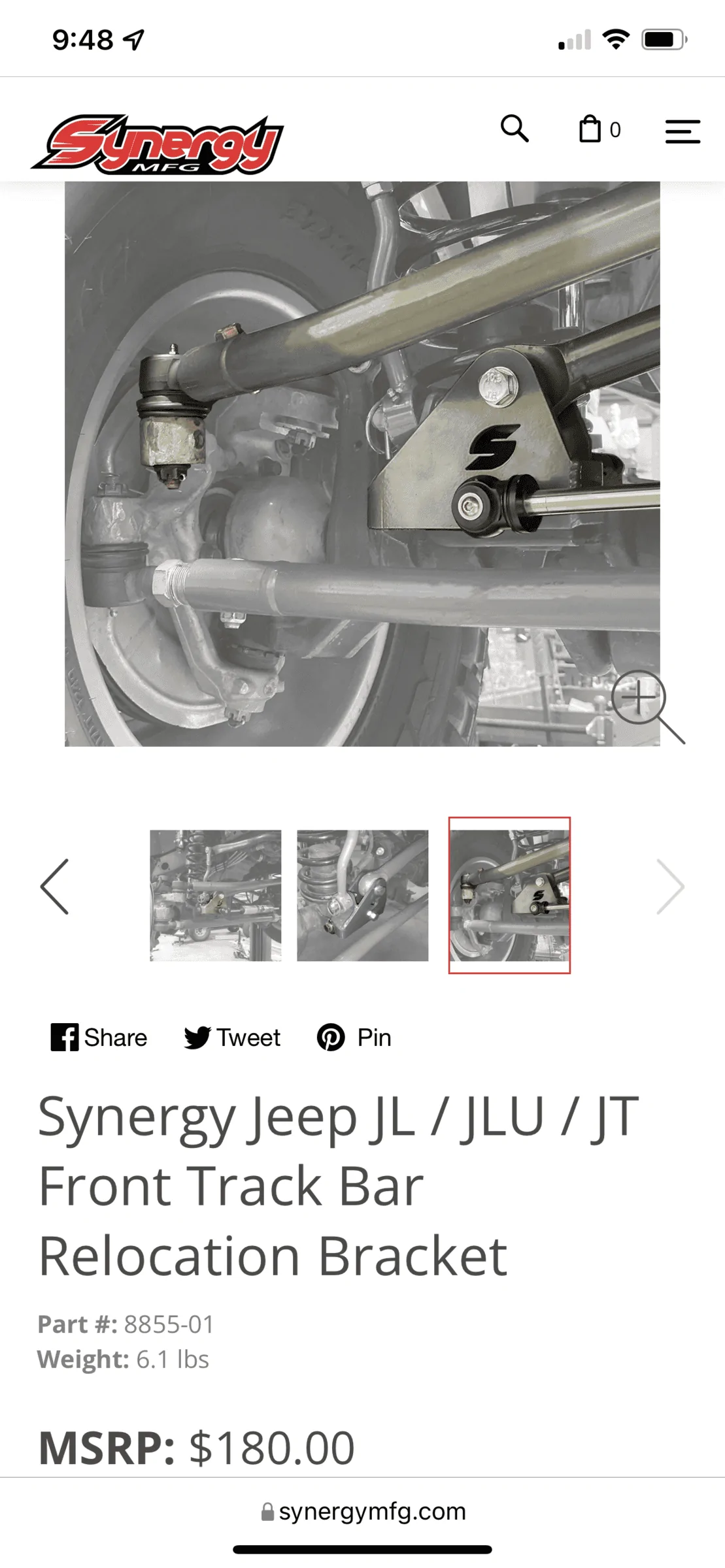 Jeep Gladiator Fox Steering Stabilizer Clearance Issue 4EE46795-F37A-47CA-B973-62EE3AFFA6EF