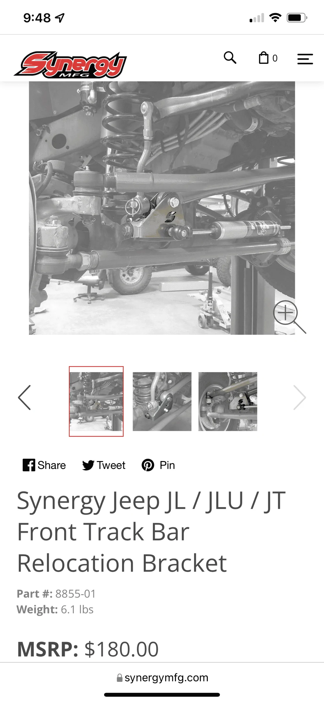 Jeep Gladiator Fox Steering Stabilizer Clearance Issue 4D3A862E-329E-4843-9BD1-443473C0561C
