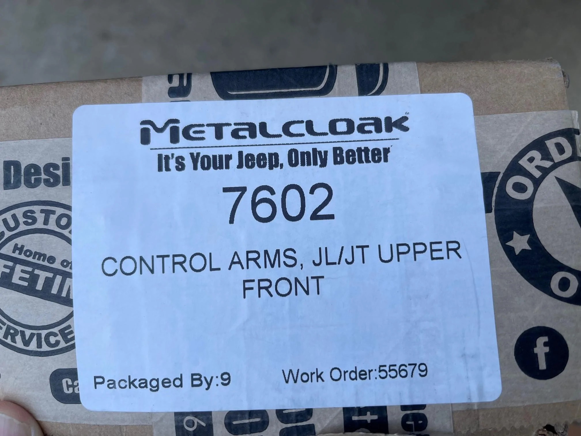 Jeep Gladiator Metalcloak upper front control arms (NEW) MC arms2