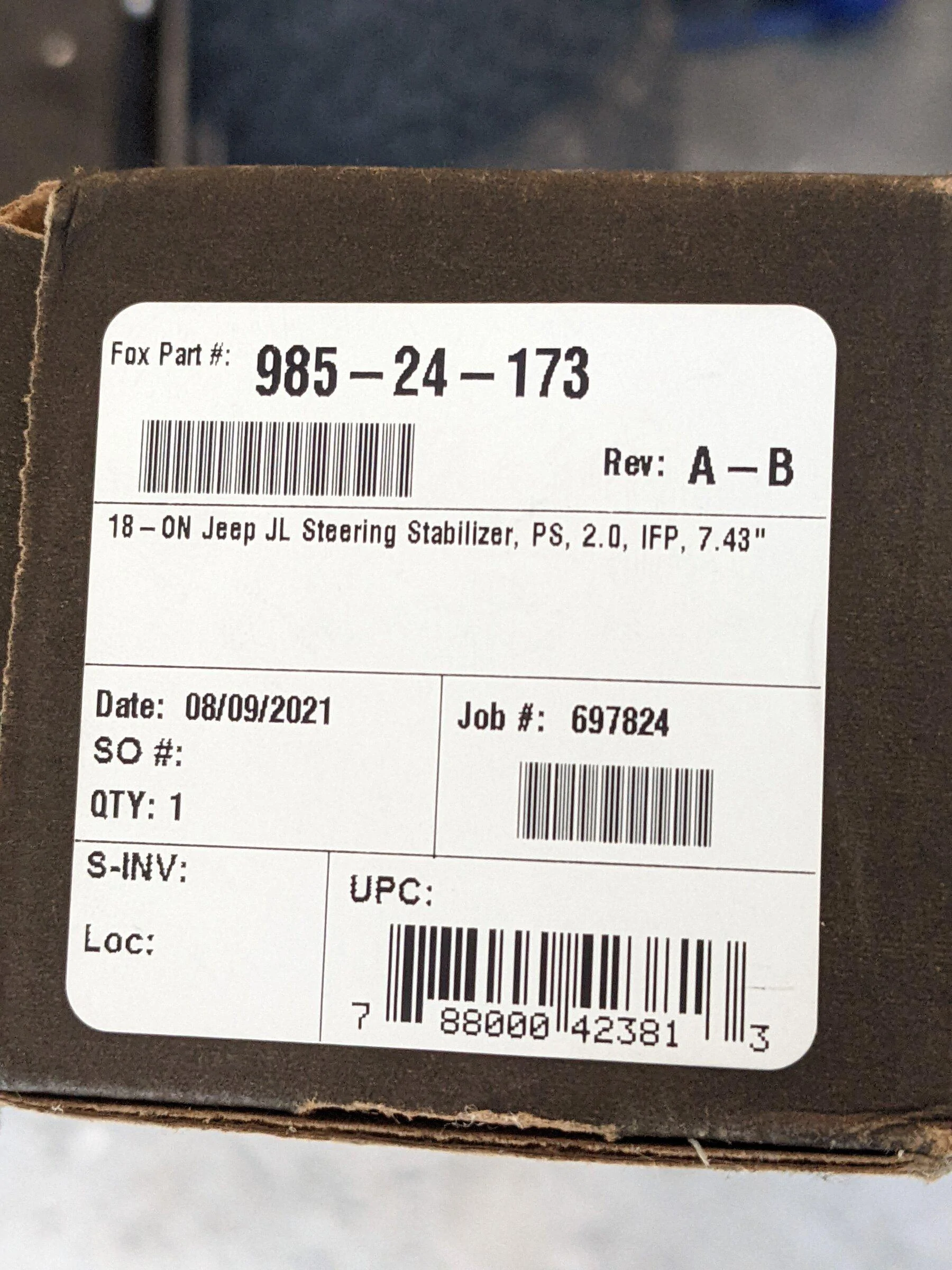 Jeep Gladiator Fox steering stabilizer PXL_20220501_222319023