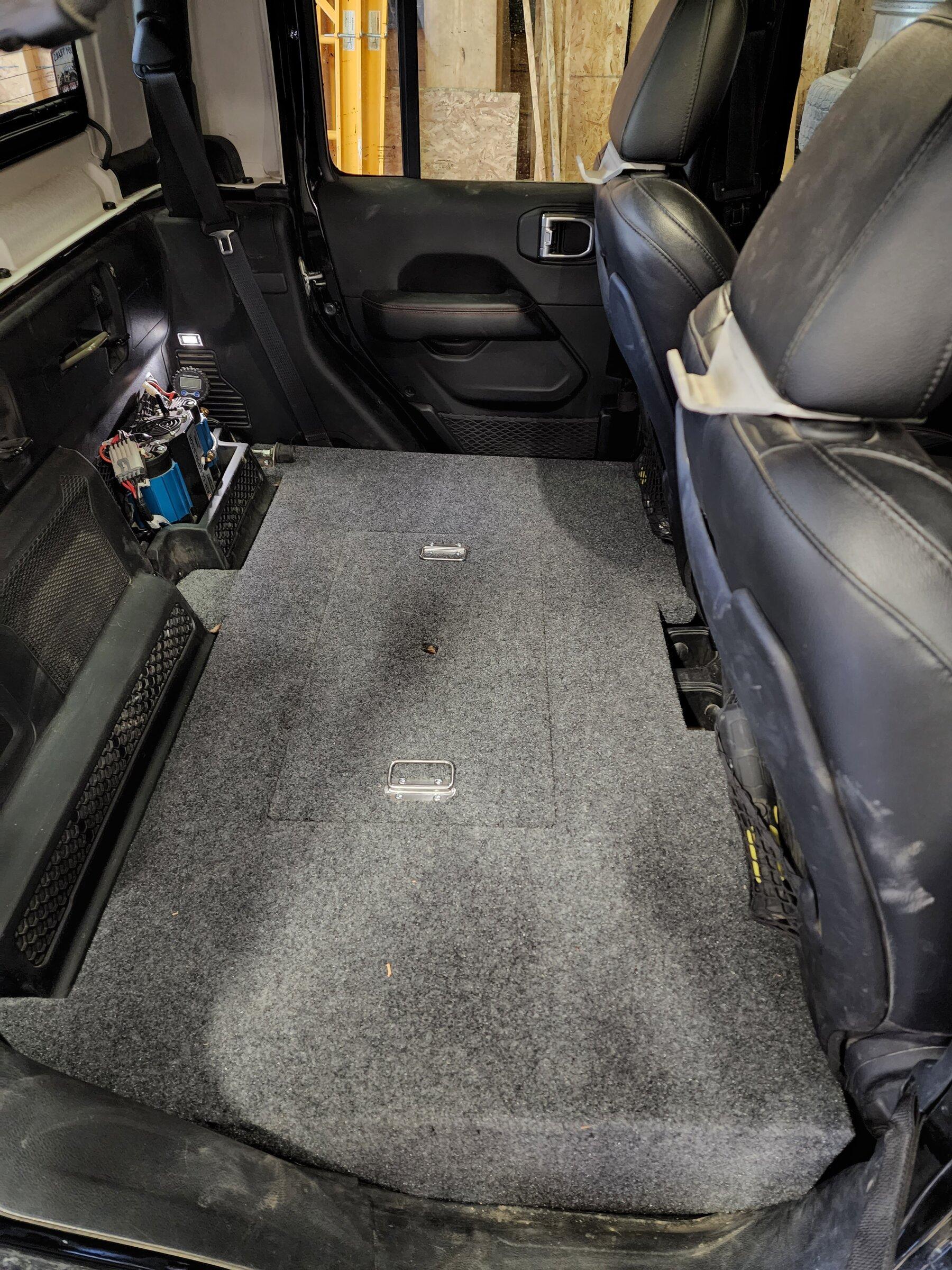 Jeep Gladiator DIY back seat delete 20220314_163945