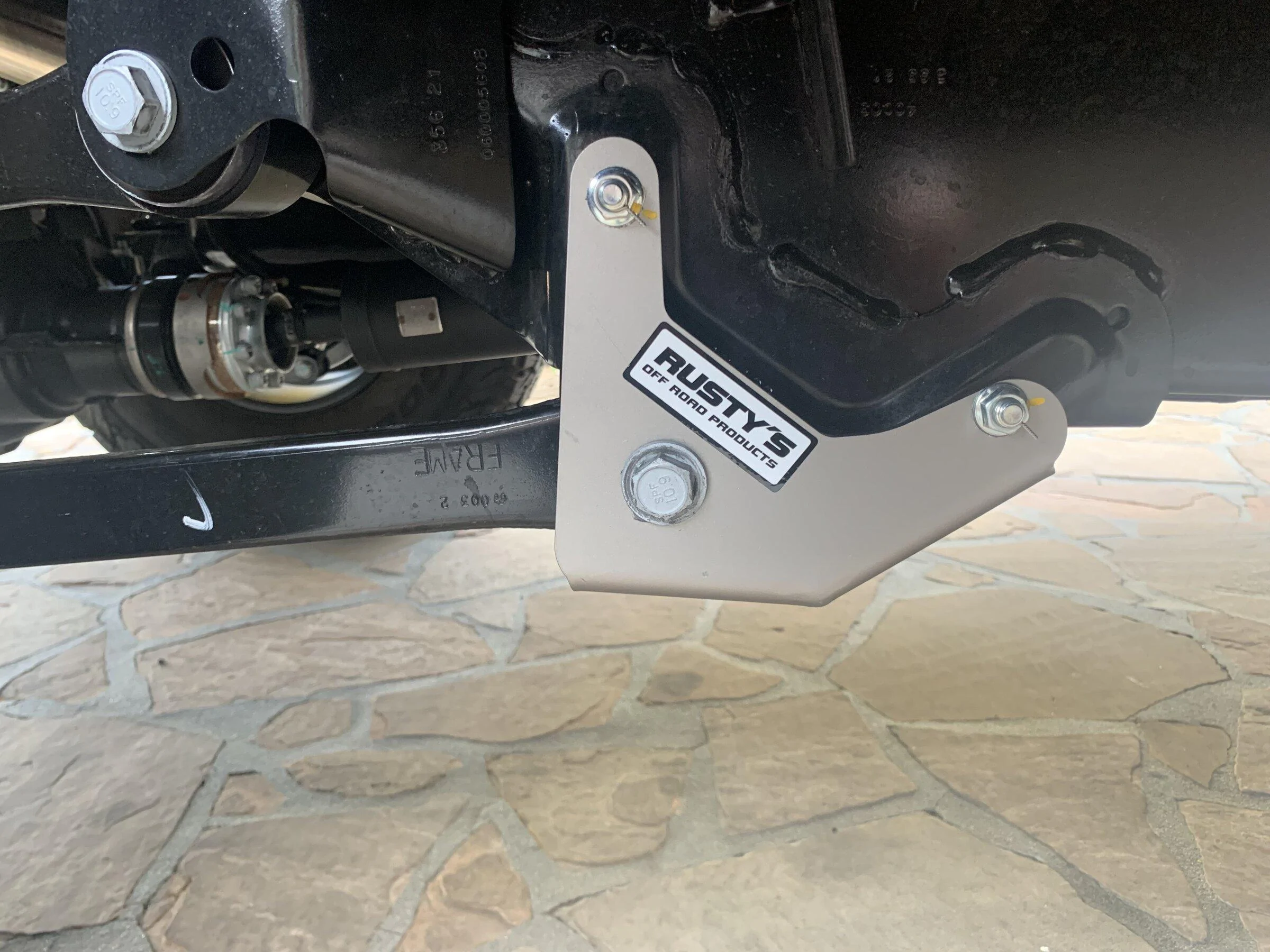 Jeep Gladiator Rusty's vs Rock Hard - frame side rear control arm skids IMG_5243