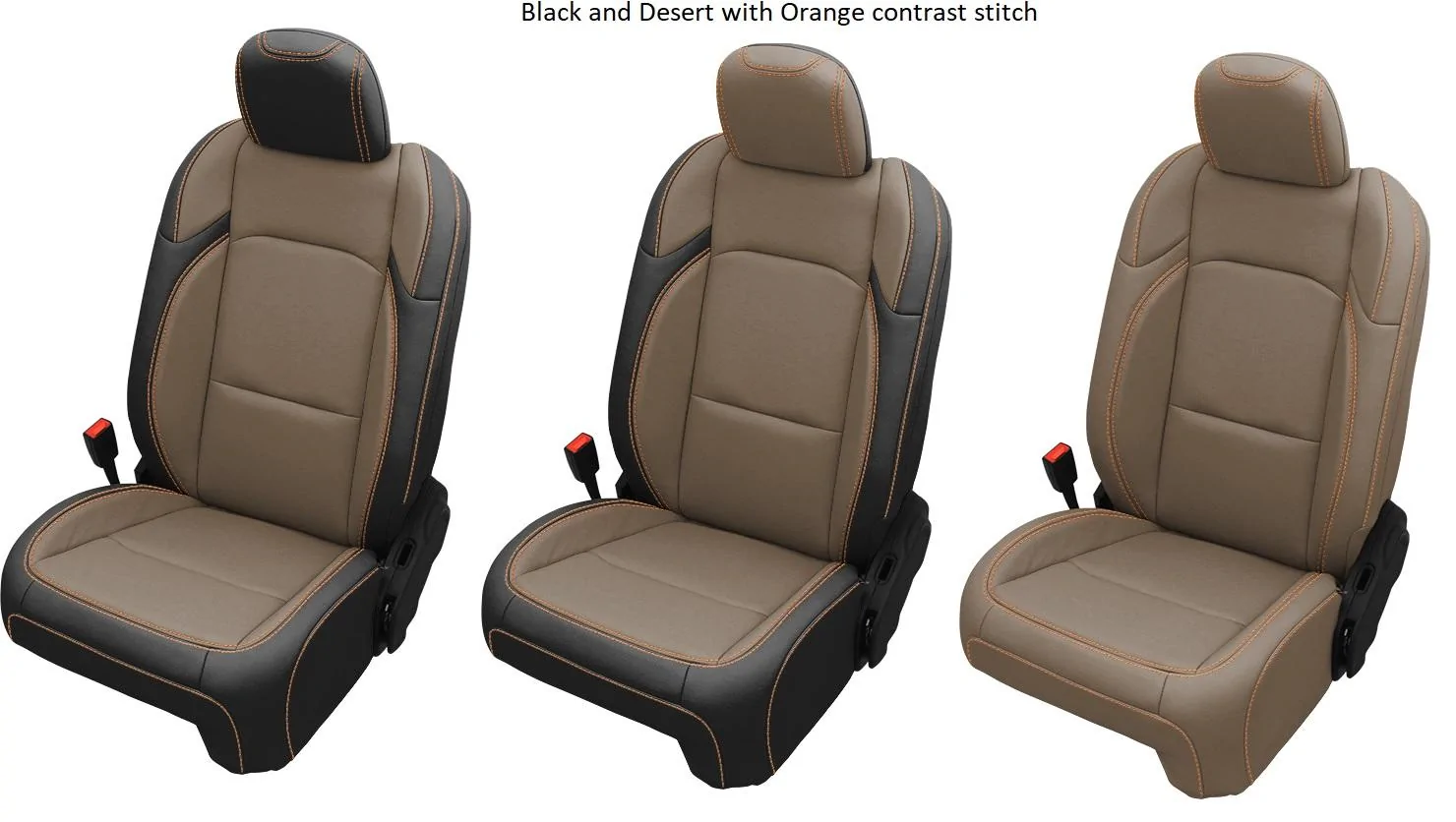 Jeep Gladiator Katzkin interior with desert khaki armorlite black desert orang