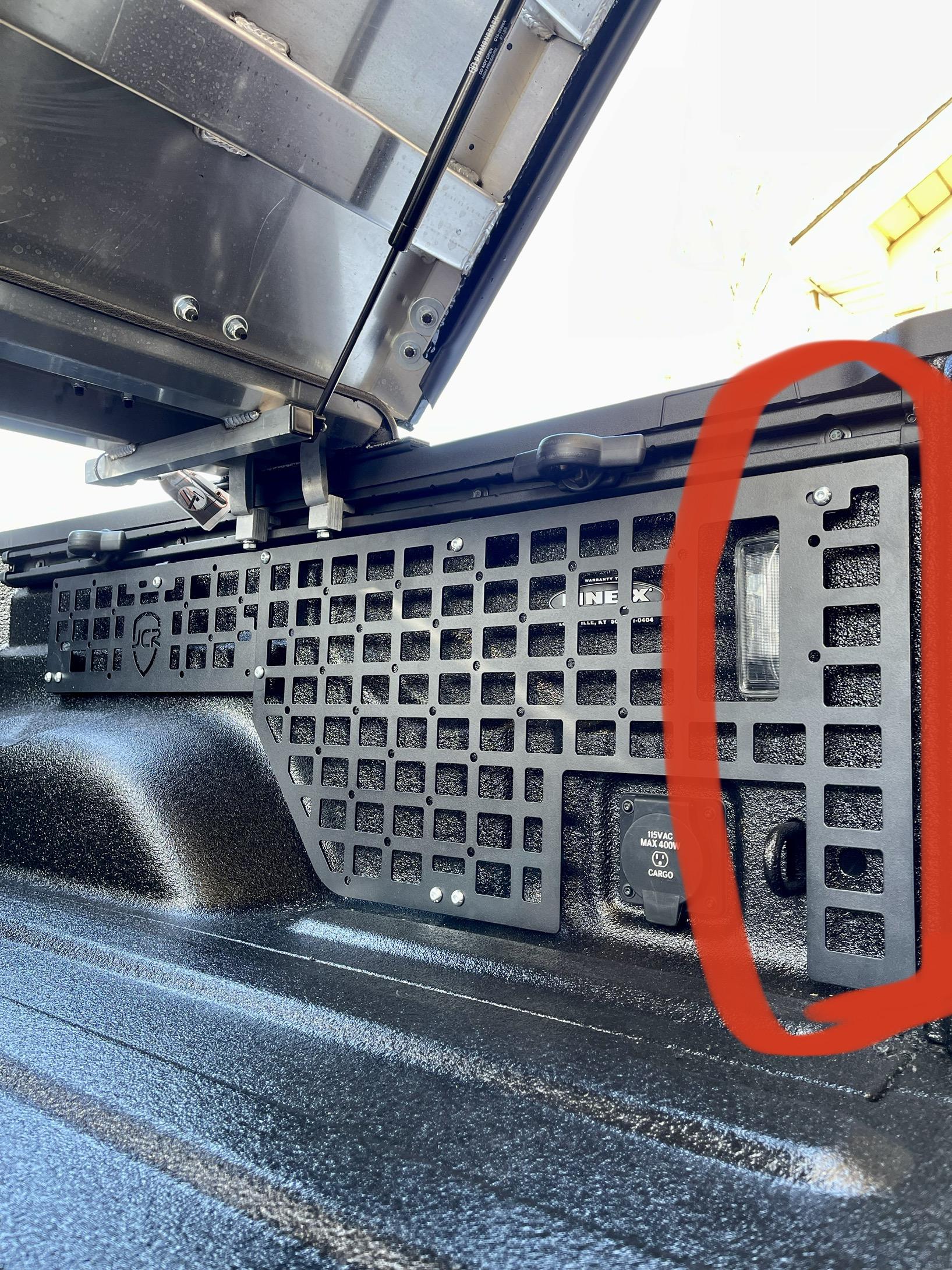 Jeep Gladiator Great mounting option for those w/ JCR Offroad Molle panels… DA8DE1FB-2612-4AA9-838E-9C41E372F0FC
