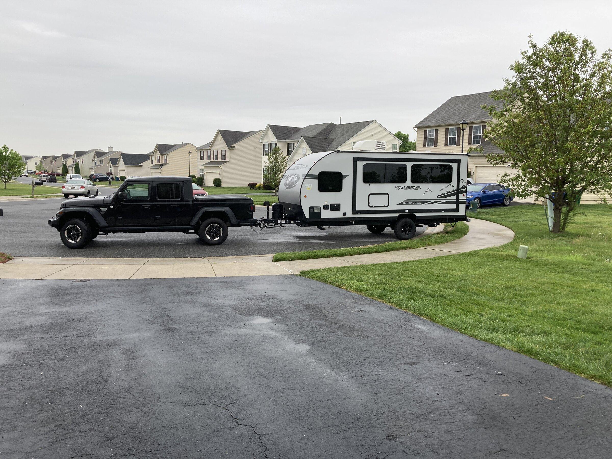 Jeep Gladiator 2020 Rubicon auto... looking for a travel trailer, is 4,500ish lbs going to too much to reasoably tow or should I limit to a 3,500 lbs trailer? 24C80F8D-1847-454A-85F1-59E4A5B222C8