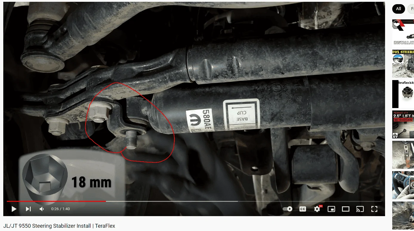 Jeep Gladiator Fox 2.0 steering stabilizer question? 1652033153390