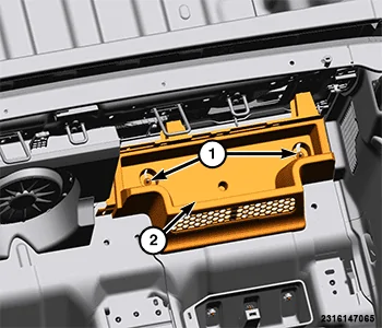 Jeep Gladiator Possible under rear seat vents Rear Cab Trim Panel Lower Storage Bin with Subwoofer - driver sid
