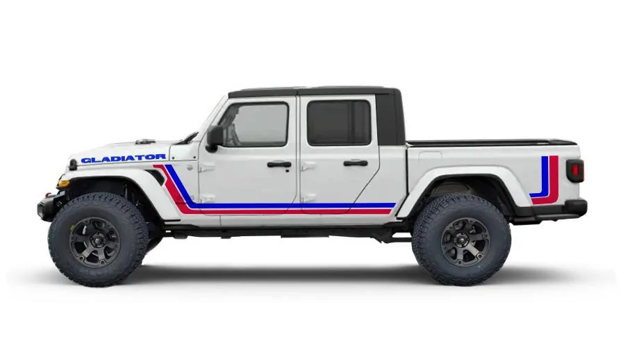 Jeep Gladiator 'Retro' Graphics Option? GladiatorRetroBluRed