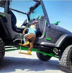 Jeep Gladiator Kid friendly step bar. 502ede8a55bacf3d635edf2c3b33da85--cj-jeep-jeep-mods