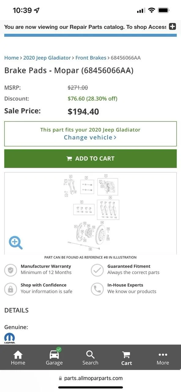 Jeep Gladiator Anyone replaced their front brake pads yet? 8E6AF436-A304-4D8B-A1FE-A0E4B84B49D6