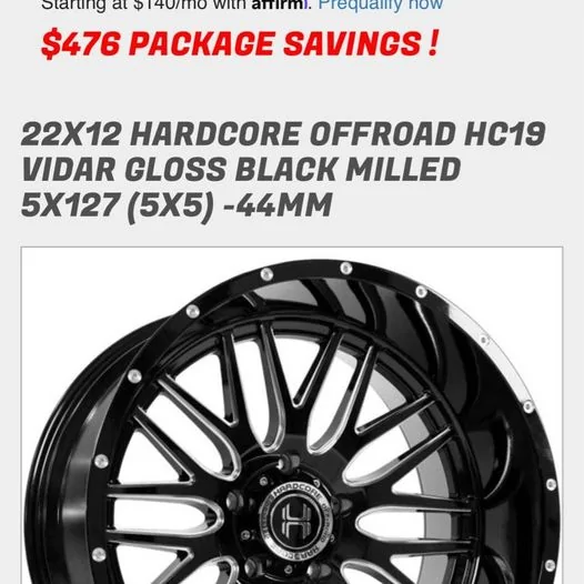 Jeep Gladiator Hardcore HC-19 22 inch wheels with 35s 267885766_4614534048632114_3469486864930938021_n