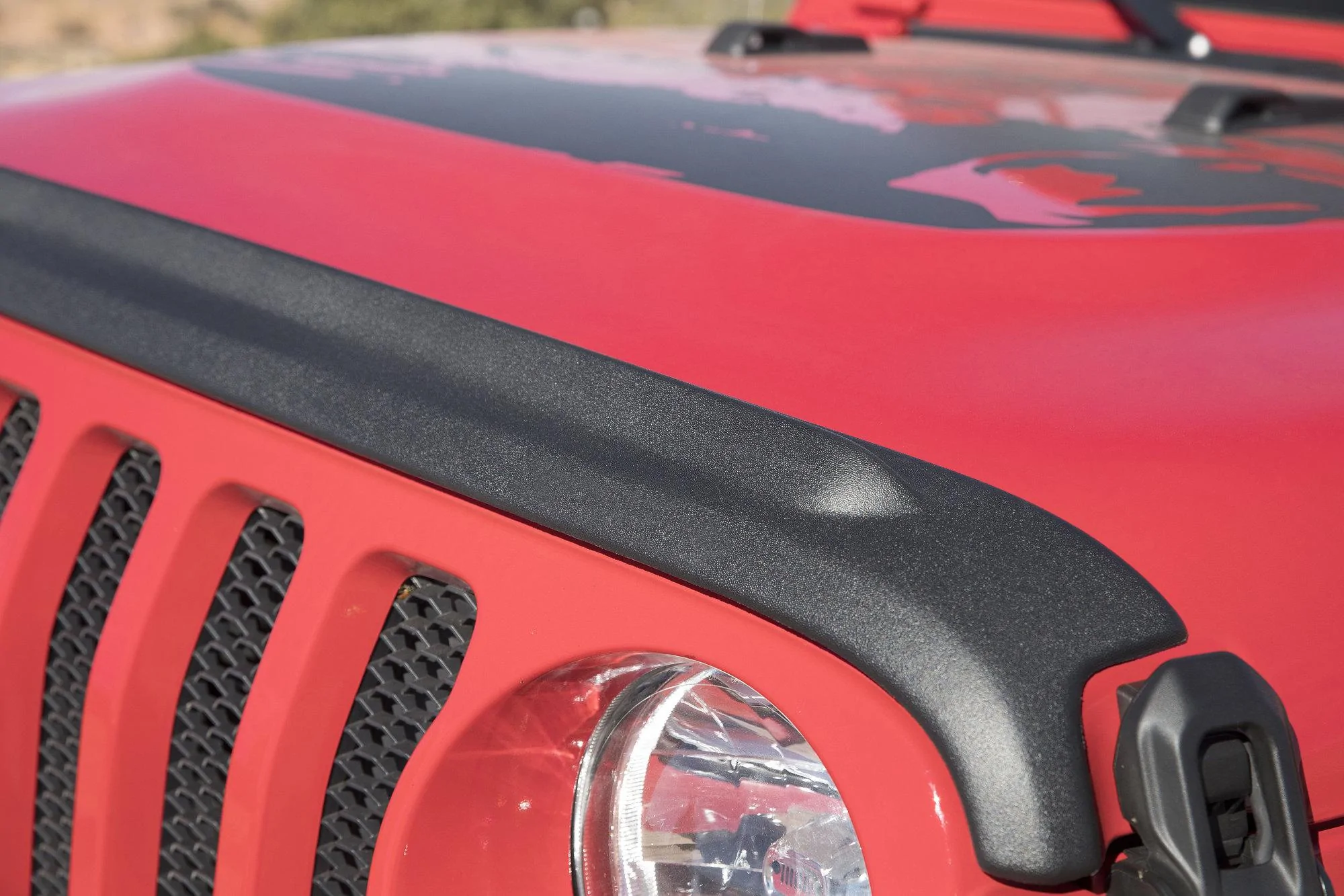 Jeep Gladiator stone guards, yay or nay? bushwacker-trail-armor-hood-stone-guard-textured-black-14093-installed-maiin