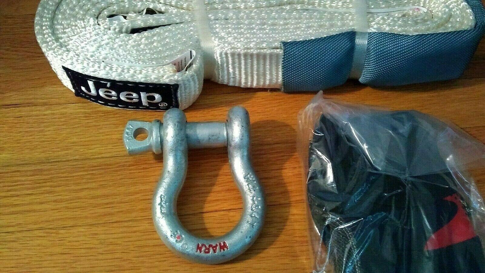 Jeep Gladiator FS: Jeep Wrangler Warn Tow/Recovery Kit New OEM winch 2