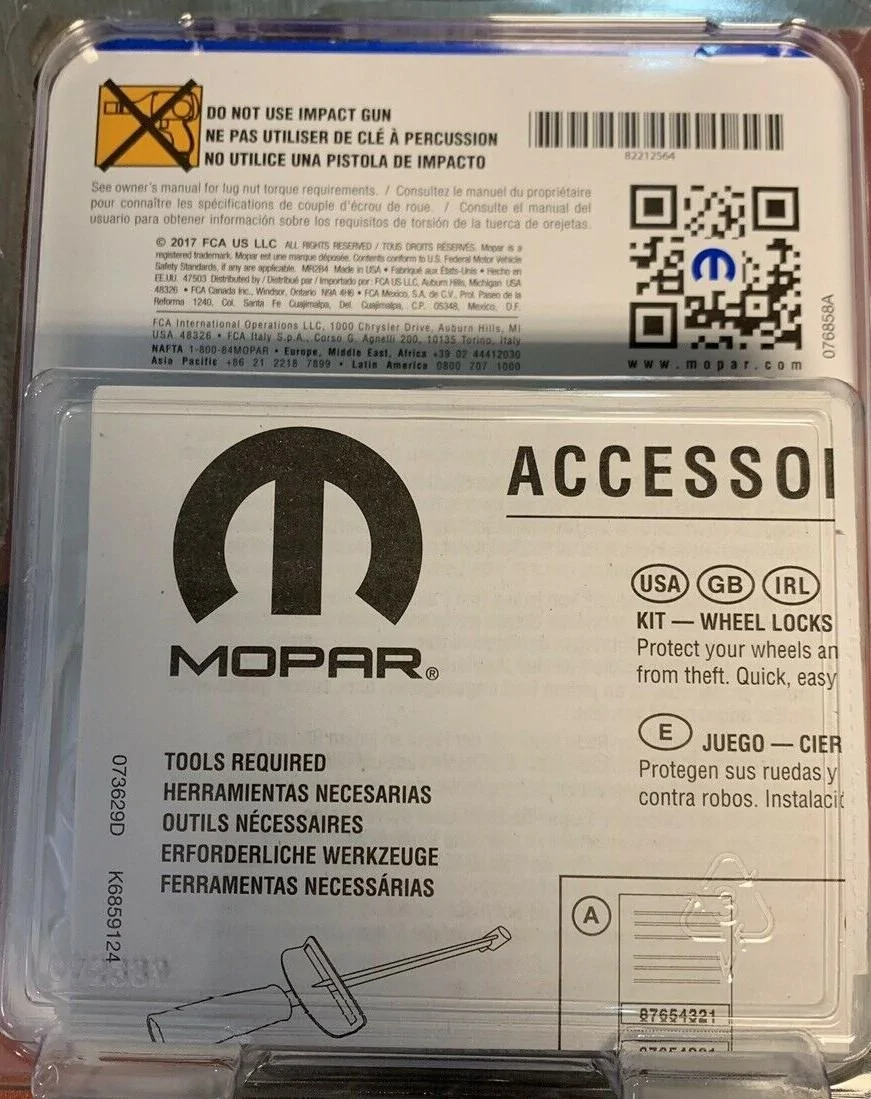 Jeep Gladiator For sale: Mopar M14 X 1.5 / 82212564 wheel locks. Crystal River, Fl  $ 20.00 s-l16002