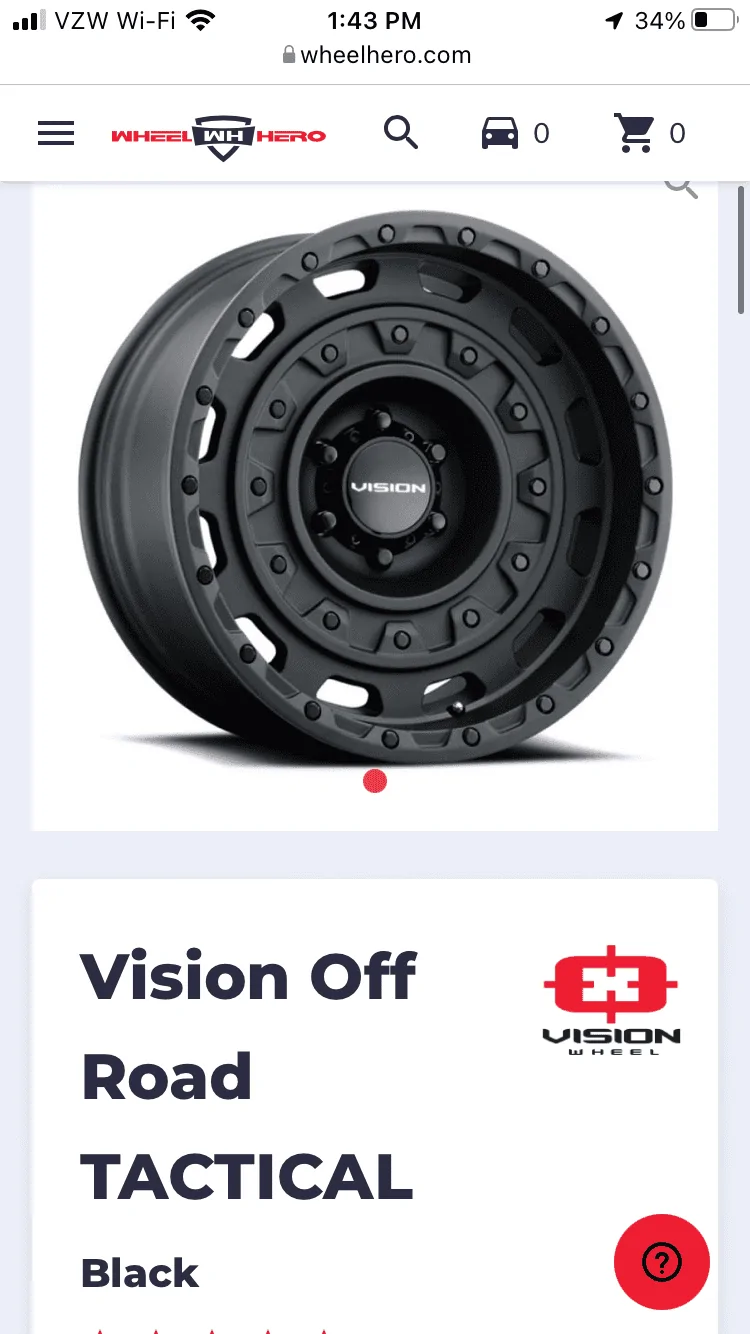 Jeep Gladiator Vision tactical 17” wheels B39D6EE8-081C-46FC-9DF5-358451F70064