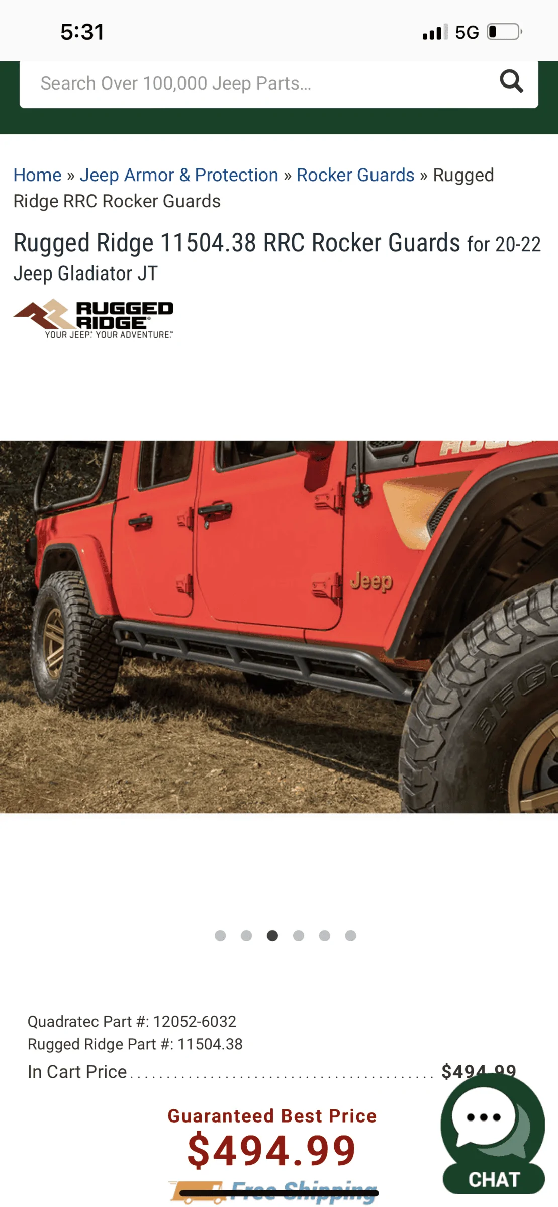 Jeep Gladiator Rugged Ridge Rocker Guards 5C5D4B88-93B0-42CE-84C2-637C9A53F557