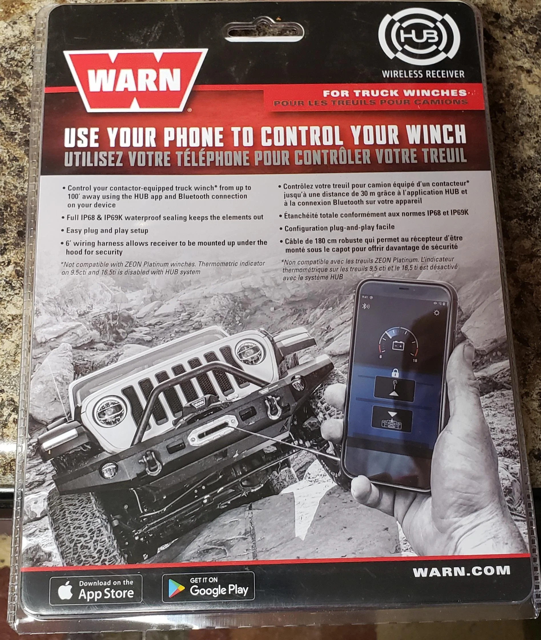 Jeep Gladiator Warn 103945 - Warn HUB Wireless Winch Control Systems 20210529_194301