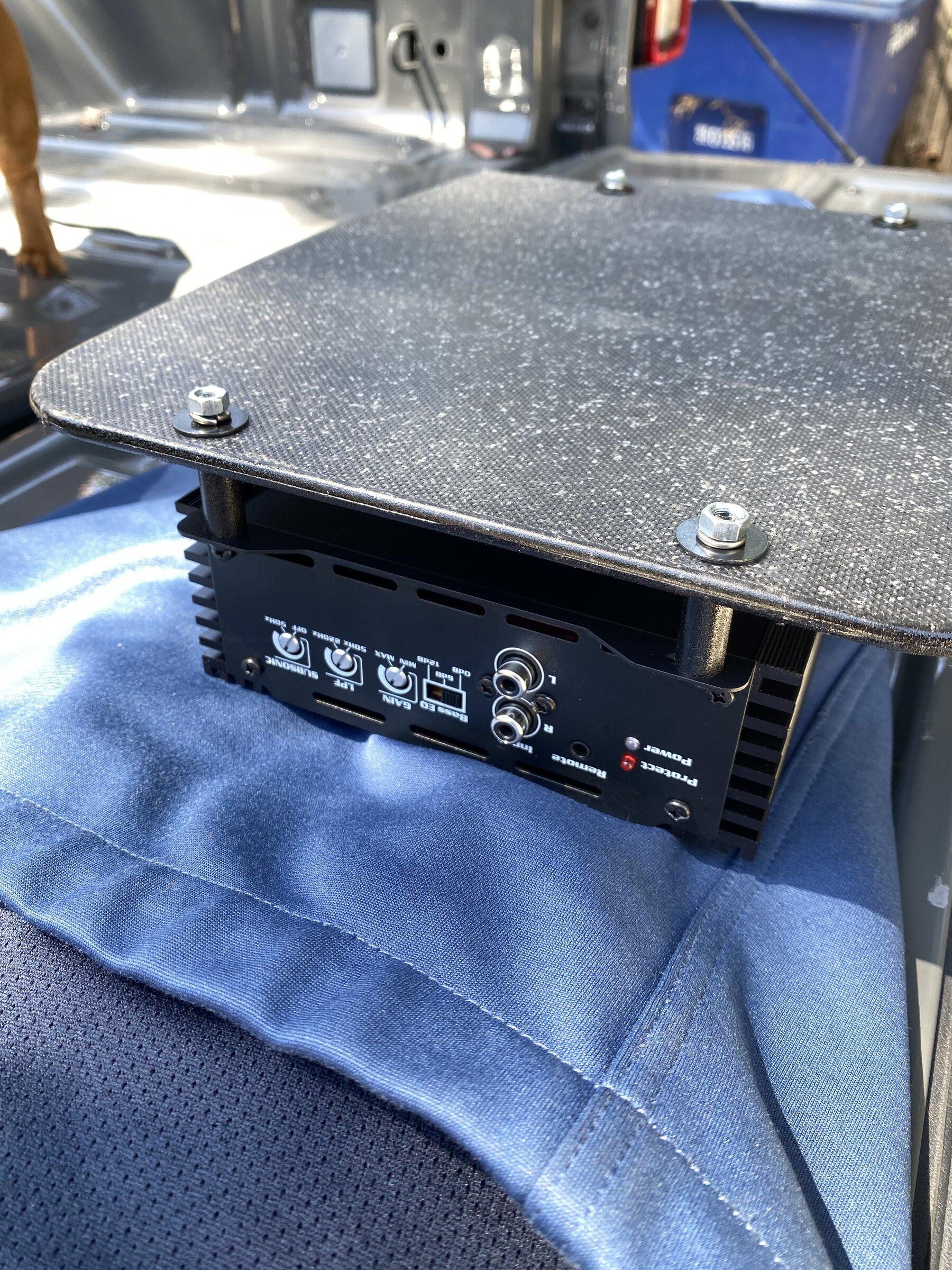 Jeep Gladiator DIY Amp “rack” on the cheap (cutting board) 752D0FAF-ABA2-4E7C-9A34-E25642FAF97A
