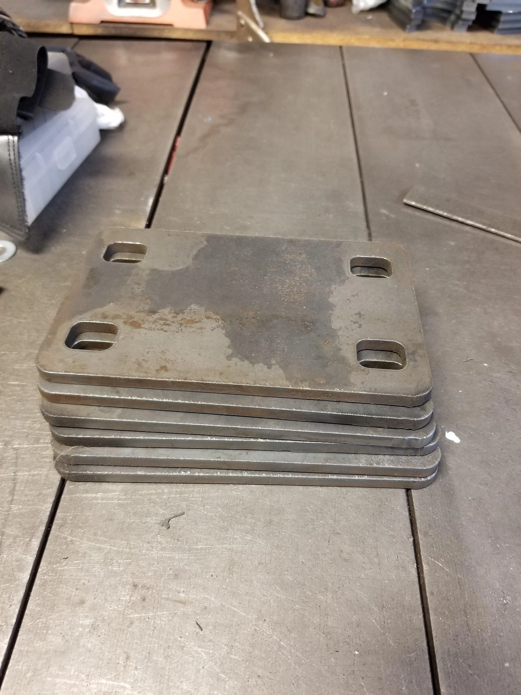 Jeep Gladiator 1/4" or 3/8" steel plate bumper spacers 20220514_174127