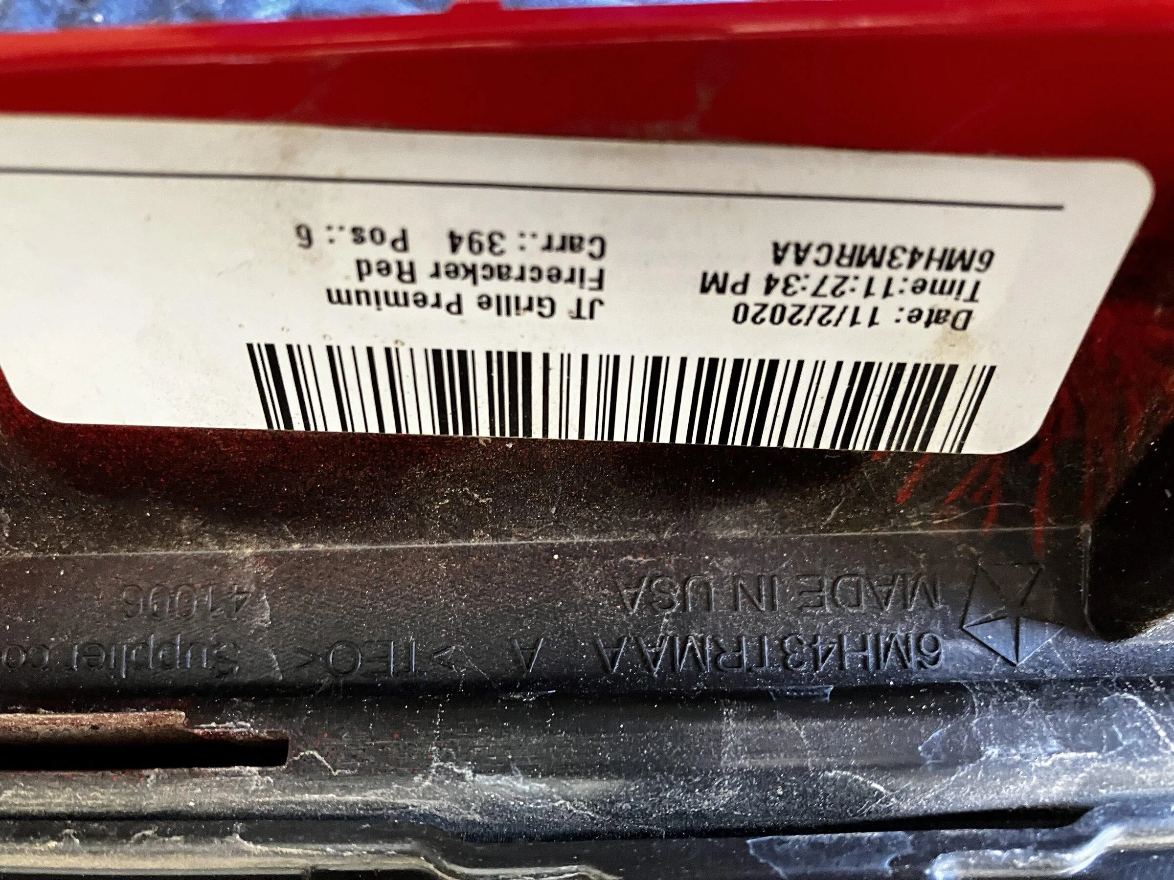 Jeep Gladiator Jeep JT Red Grill IMG_0181
