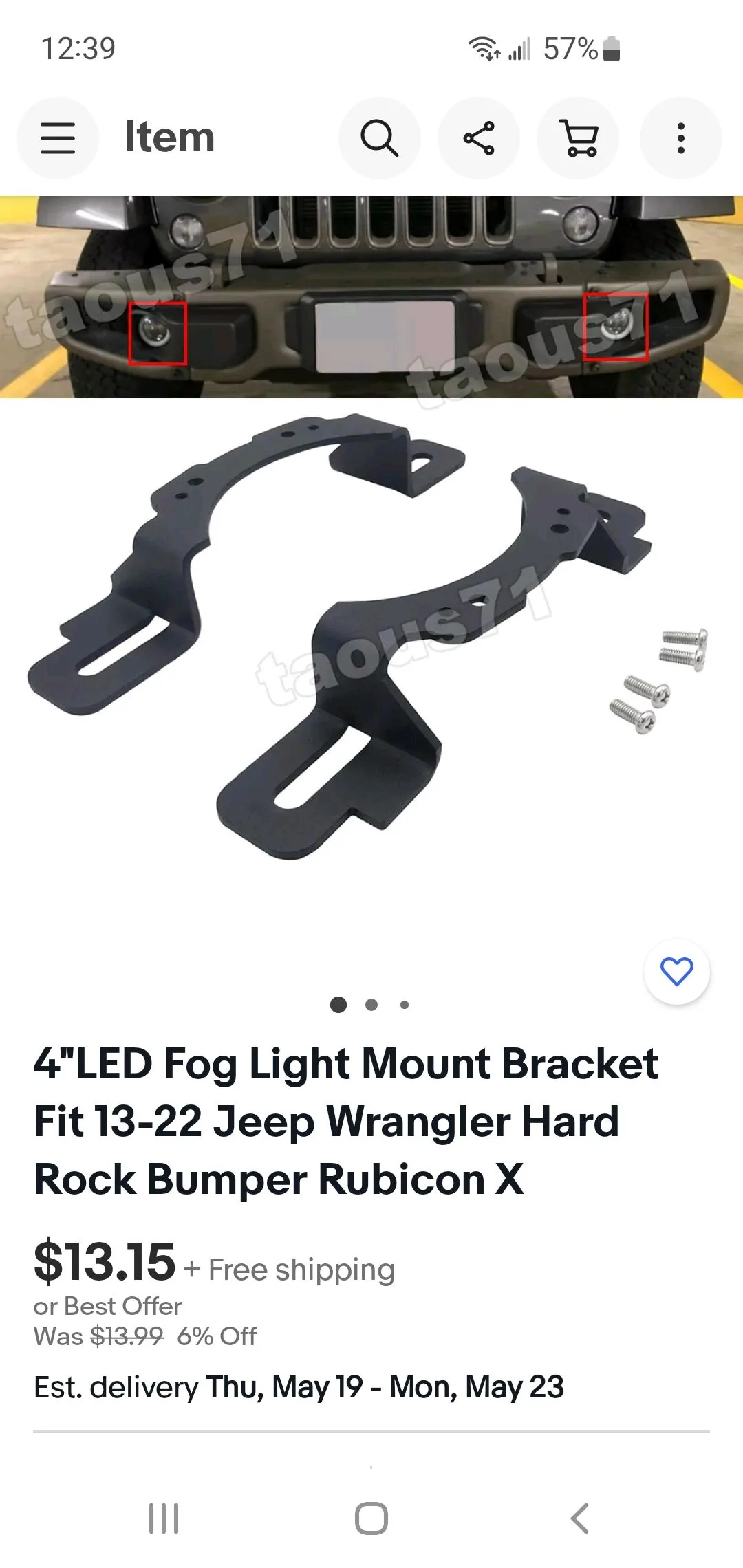 Jeep Gladiator Mopar Steel Front Bumper Ebay Screenshot_20220515-123906_eBay