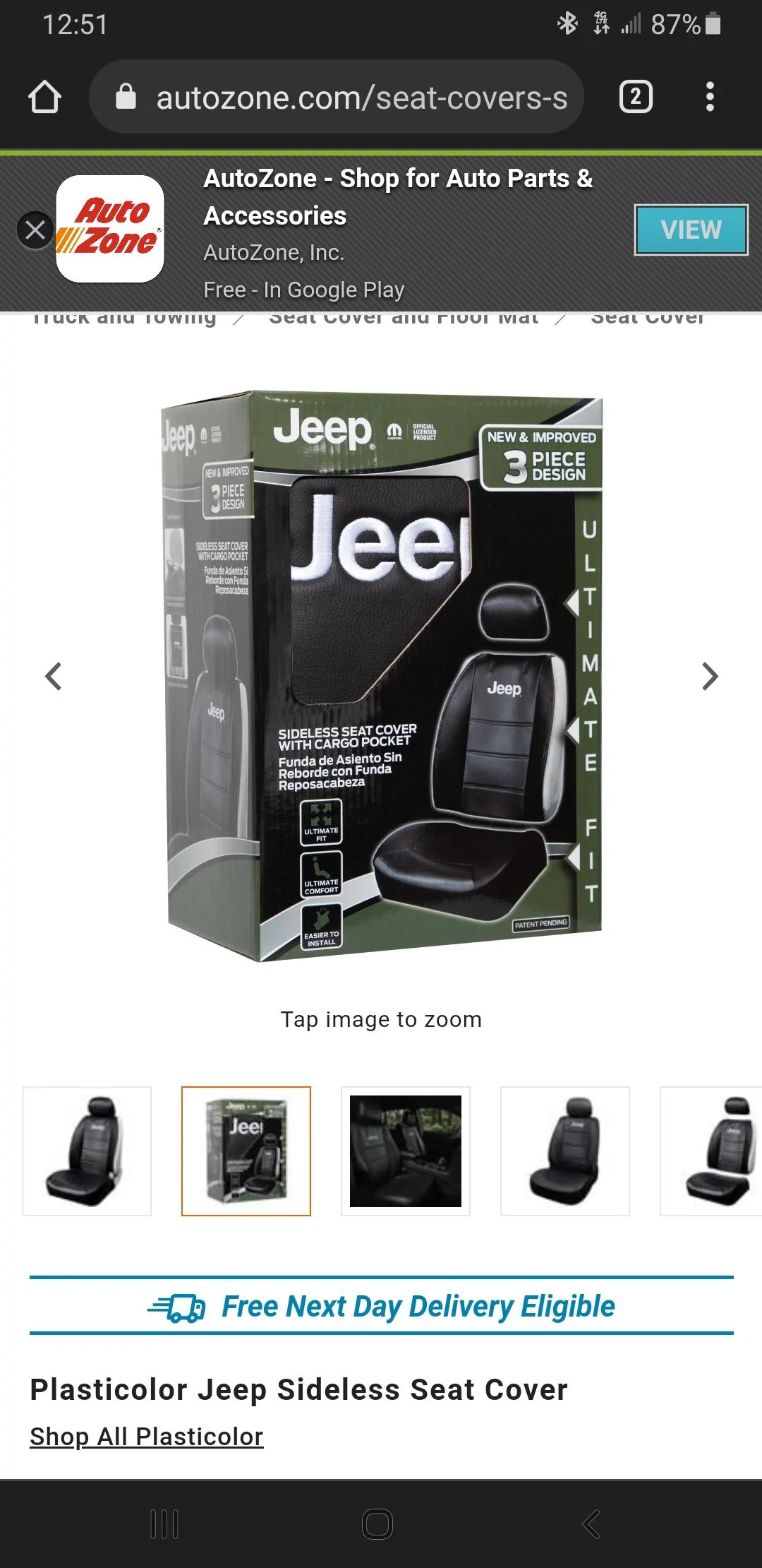 Jeep Gladiator To whoever was looking for easily removable seat cover Screenshot_20220519-125119_Chrom