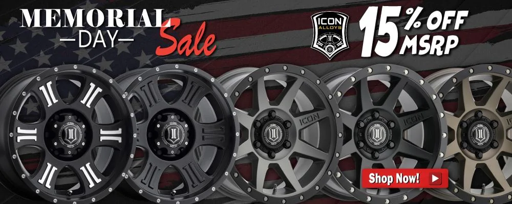 Jeep Gladiator Memorial Day Sale is Live! Several Brands, Big Deals Icon-Alloys-1000x200-Banner-MD22