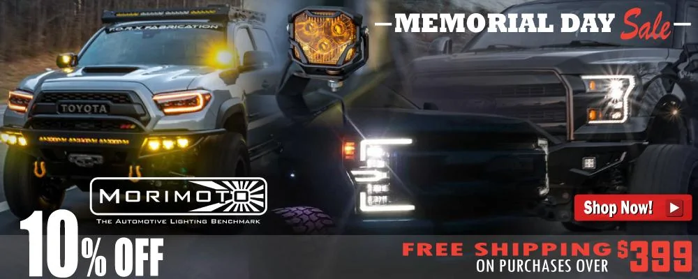 Jeep Gladiator Memorial Day Sale is Live! Several Brands, Big Deals Morimoto-1000x200-Banner-MD22 (1)