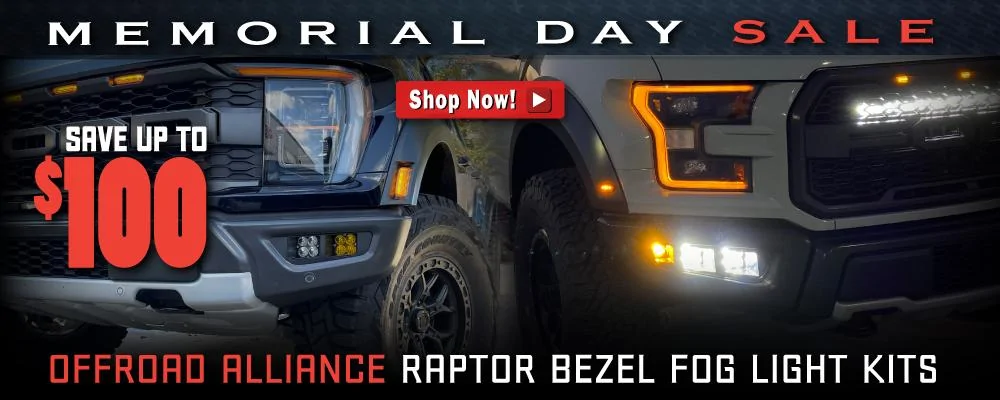 Jeep Gladiator Memorial Day Sale is Live! Several Brands, Big Deals ORA-Raptor-Bezel-Fog-Light-Kits-Banner-MD22