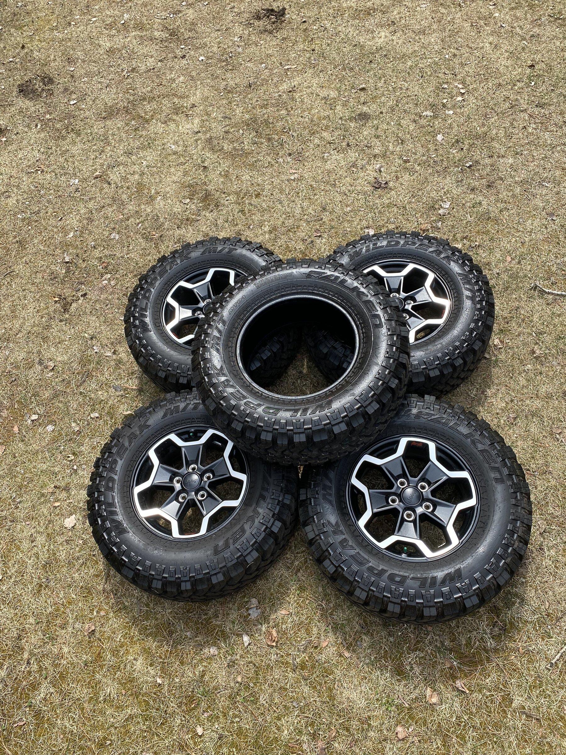 Jeep Gladiator Rubicon rims w/ 33” Falken Wildpeak M/T for sale 845B3B36-12B3-4351-A852-8B782D9AB7AA