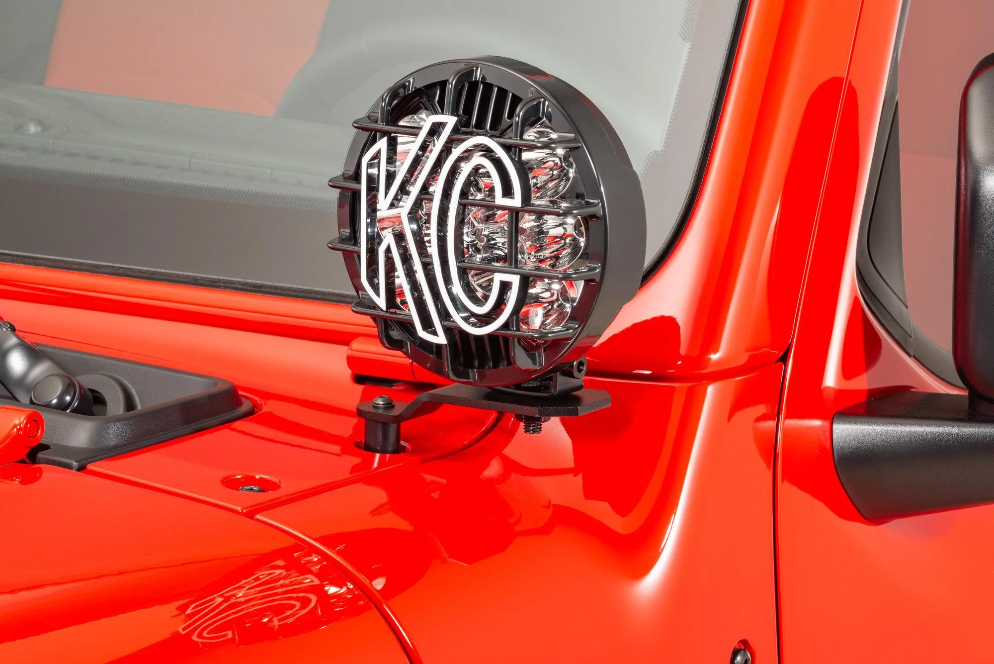 Jeep Gladiator My Do-It-All Gladiator kc-hilites-7318-a-pillar-light-mount-brackets-wrangler-jl-gladiator-jt-installed-main