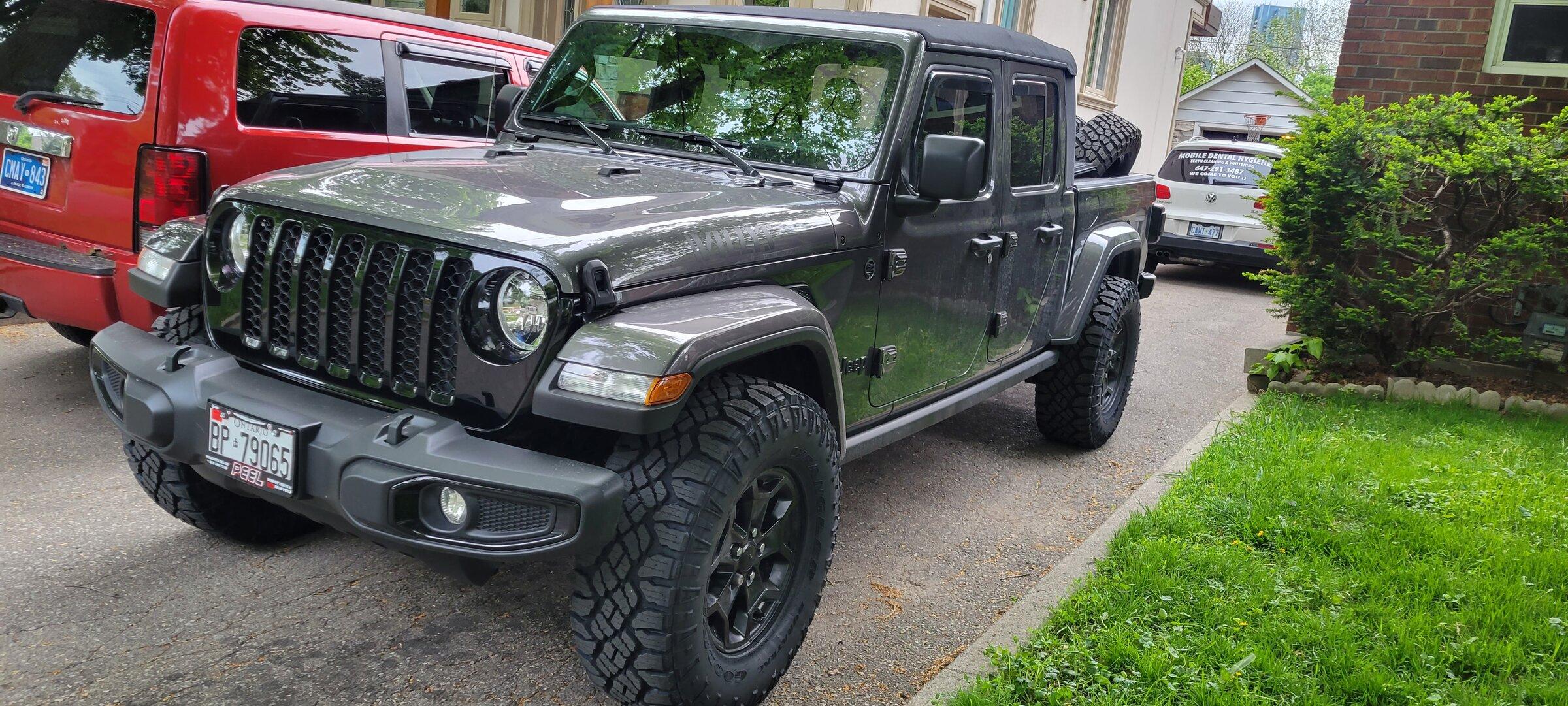 Jeep Gladiator 2.5, or 3.5 inch lift? Willys jt 20220518_182049
