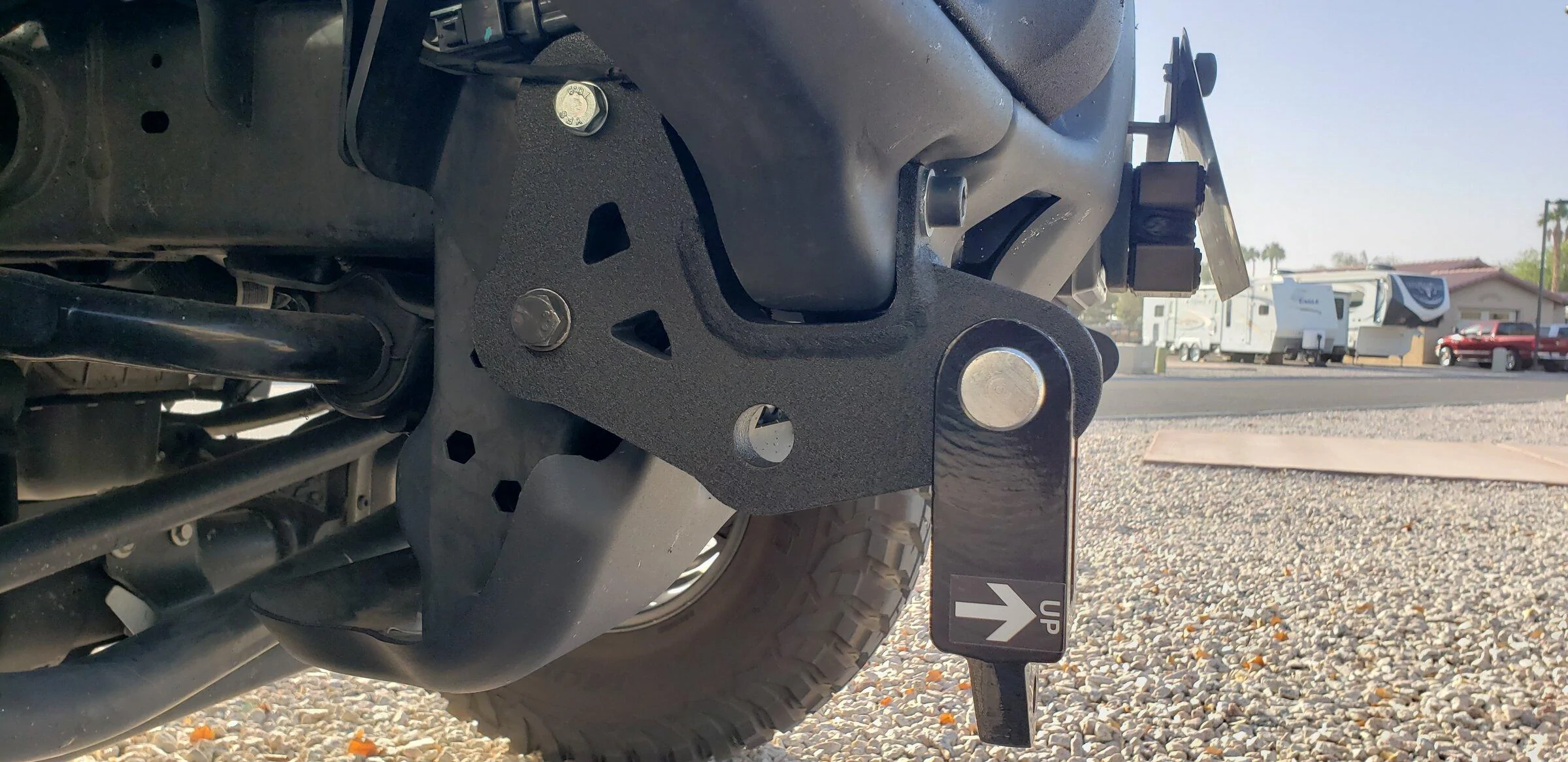 Jeep Gladiator AEV RX front bumper flat tow solution! 20220520_180726