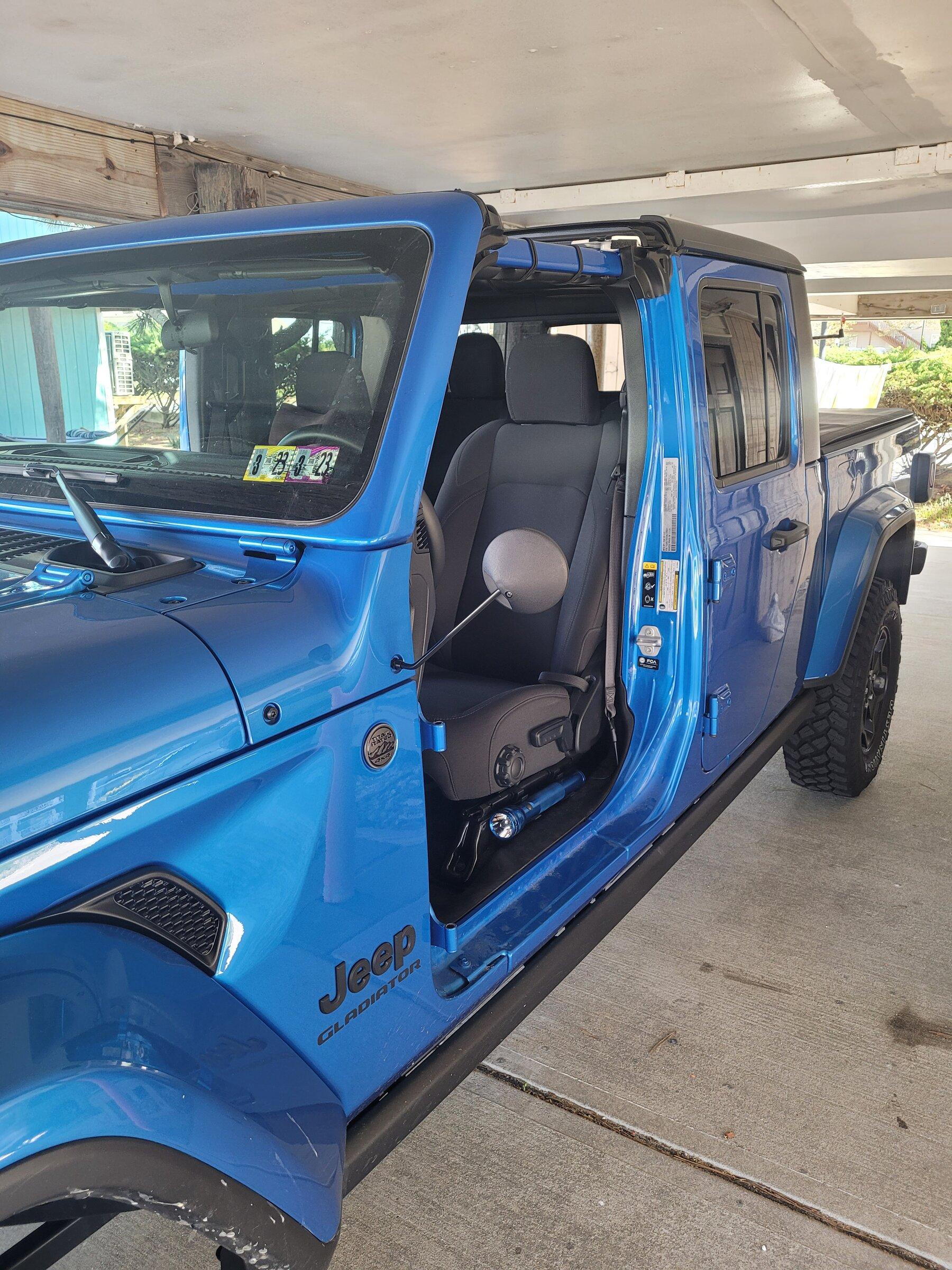 Jeep Gladiator $4 mirrors, couldn't be happier.  Don't pay more. 20220528_165454