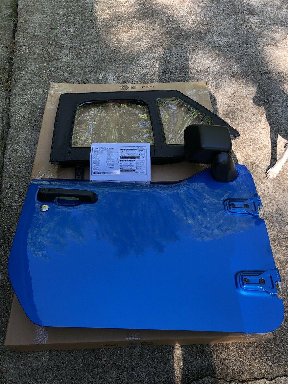 Jeep Gladiator Half Doors Hydro Blue $3900 adoors