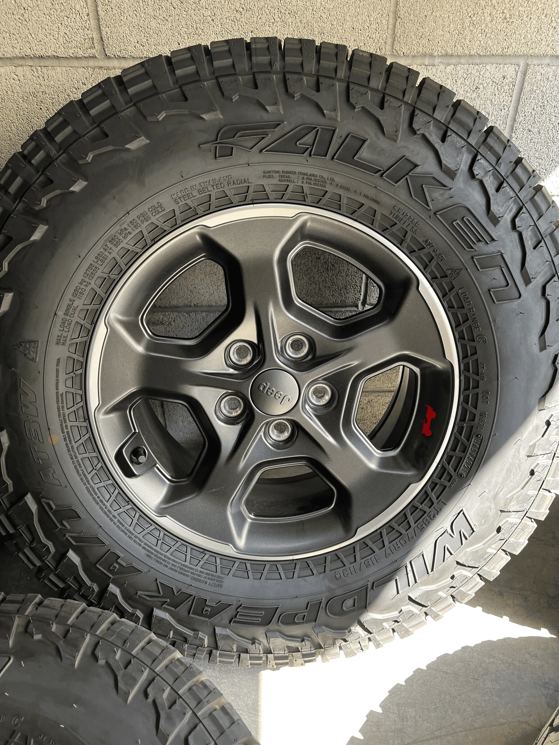 Jeep Gladiator Socal: Set of 5 take-off Gladiator Rubicon wheels w/ Falken  Wildpeak AT3W’s A105C58D-2013-4BD2-A84C-296159144E18